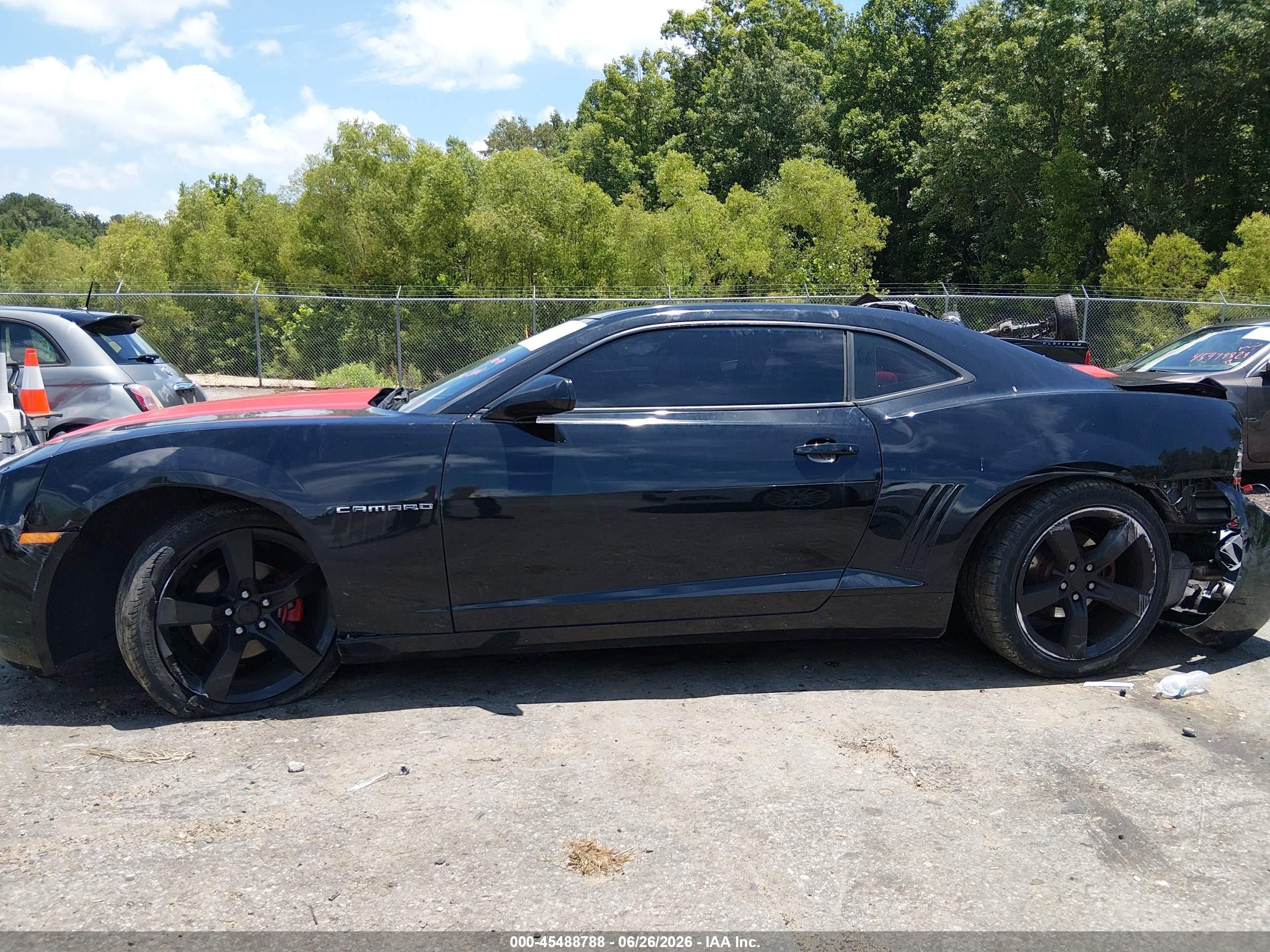 2011 Chevrolet Camaro 2lt Black vin: 2G1FC1ED9B9147468