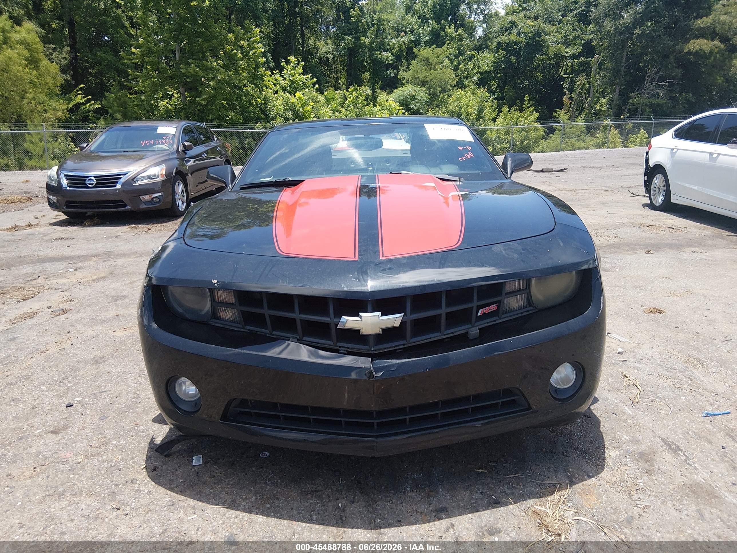 2011 Chevrolet Camaro 2lt Black vin: 2G1FC1ED9B9147468