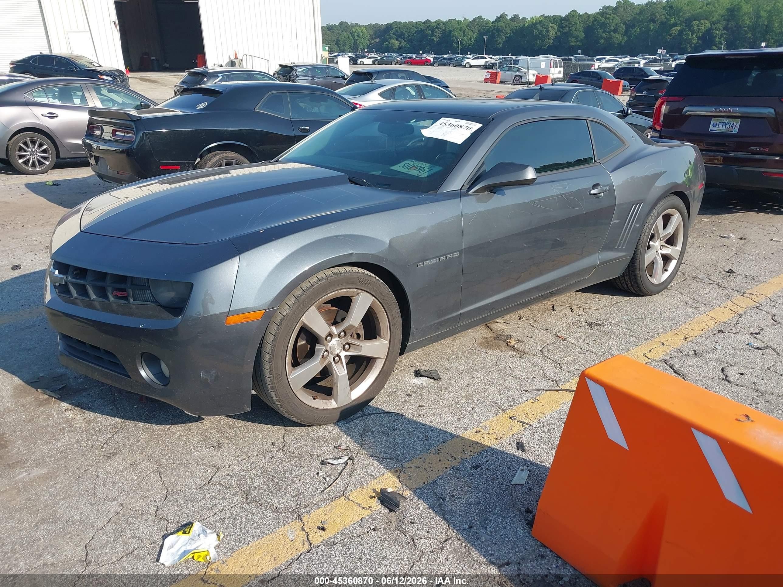 2011 Chevrolet Camaro 2lt Gray vin: 2G1FC1ED9B9163220