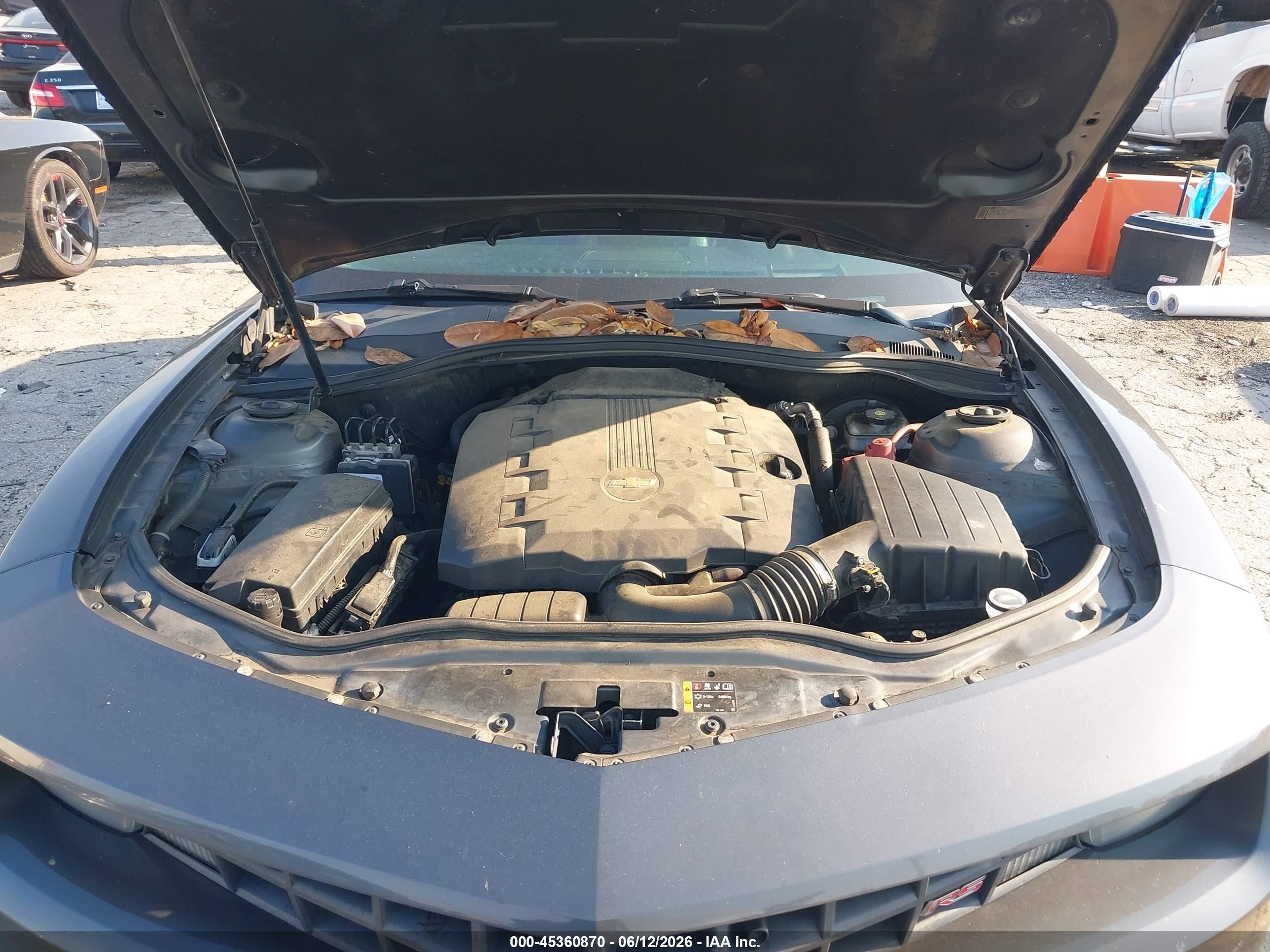 2011 Chevrolet Camaro 2lt Gray vin: 2G1FC1ED9B9163220