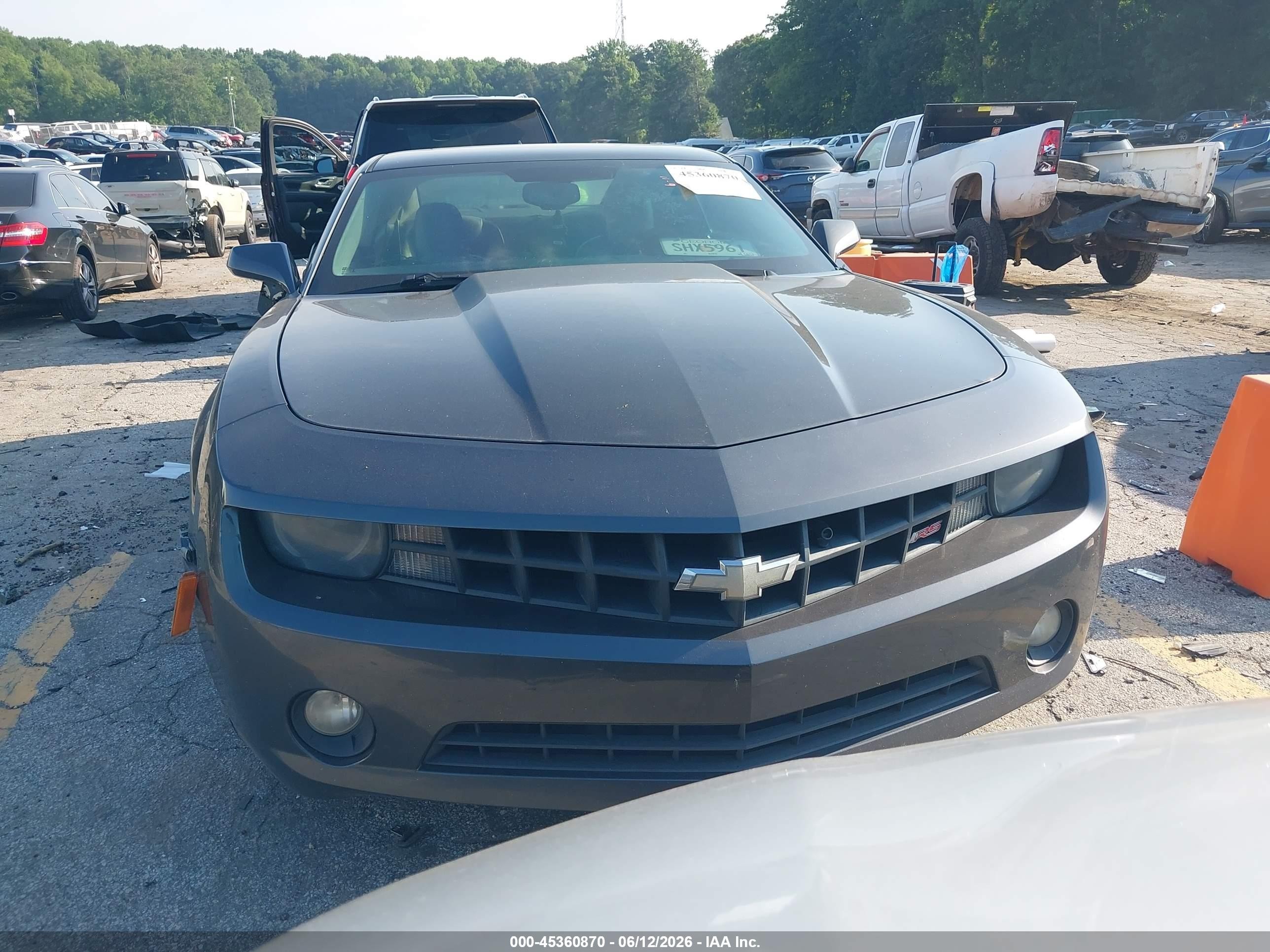 2011 Chevrolet Camaro 2lt Gray vin: 2G1FC1ED9B9163220