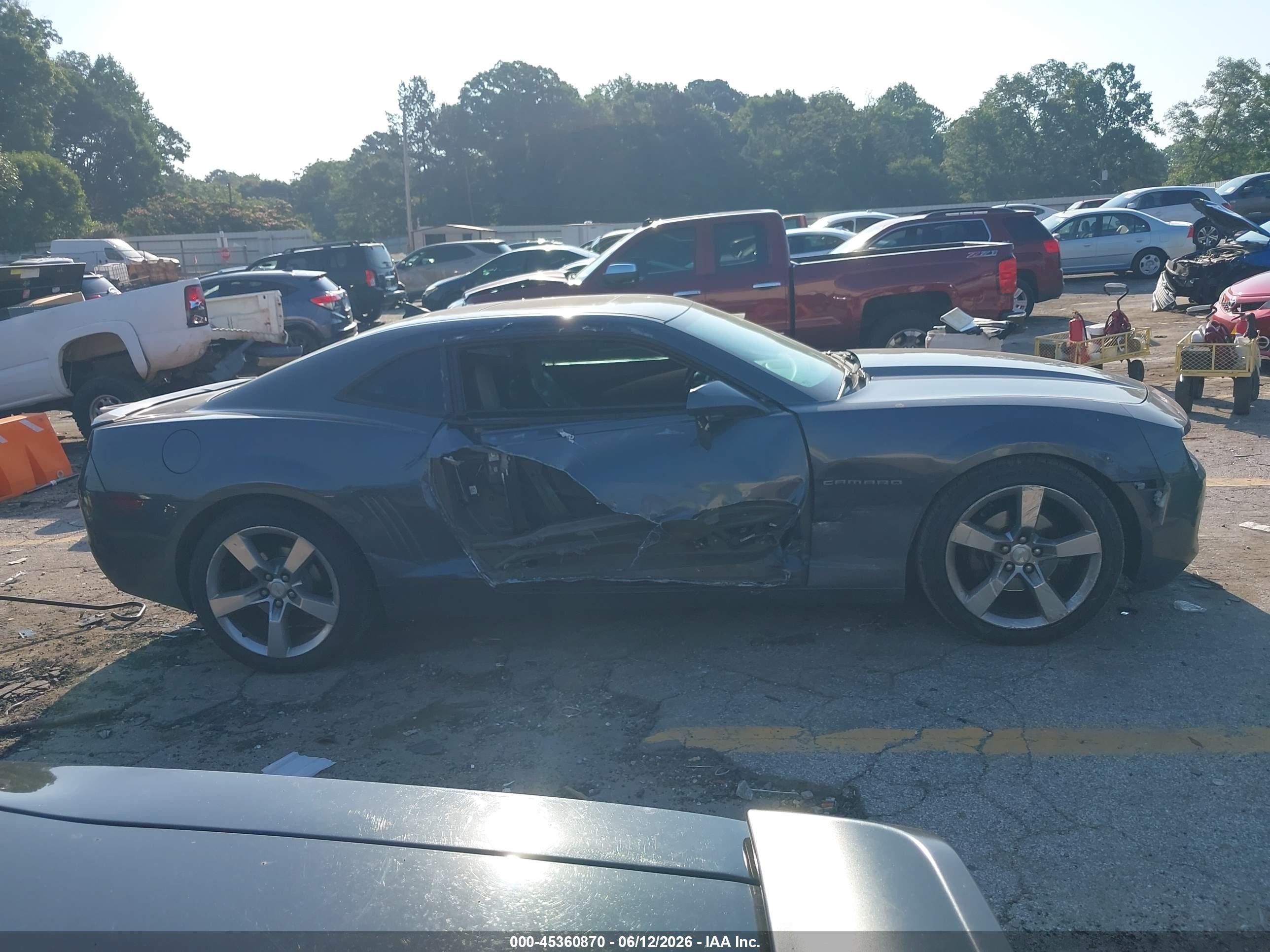 2011 Chevrolet Camaro 2lt Gray vin: 2G1FC1ED9B9163220