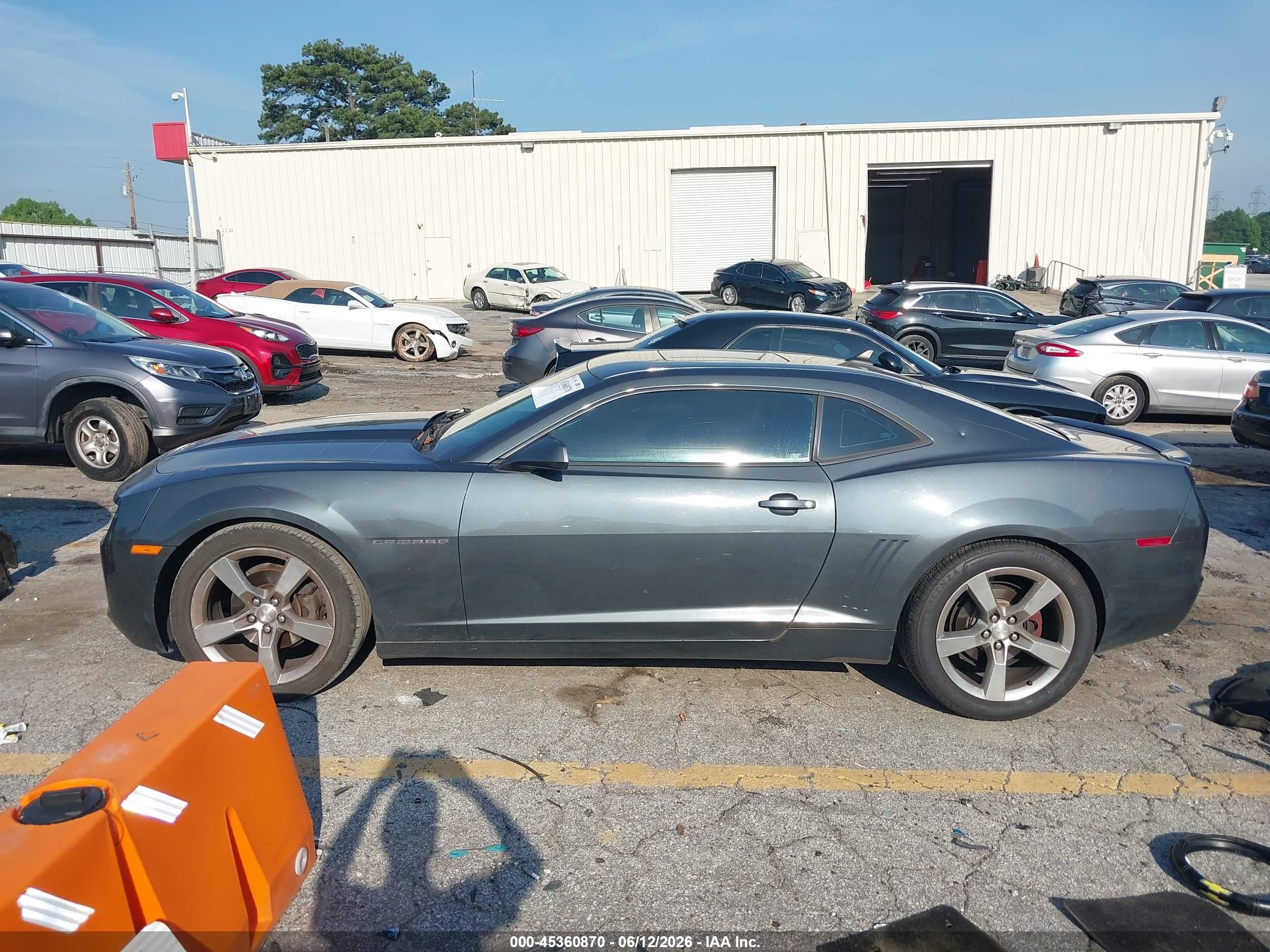 2011 Chevrolet Camaro 2lt Gray vin: 2G1FC1ED9B9163220