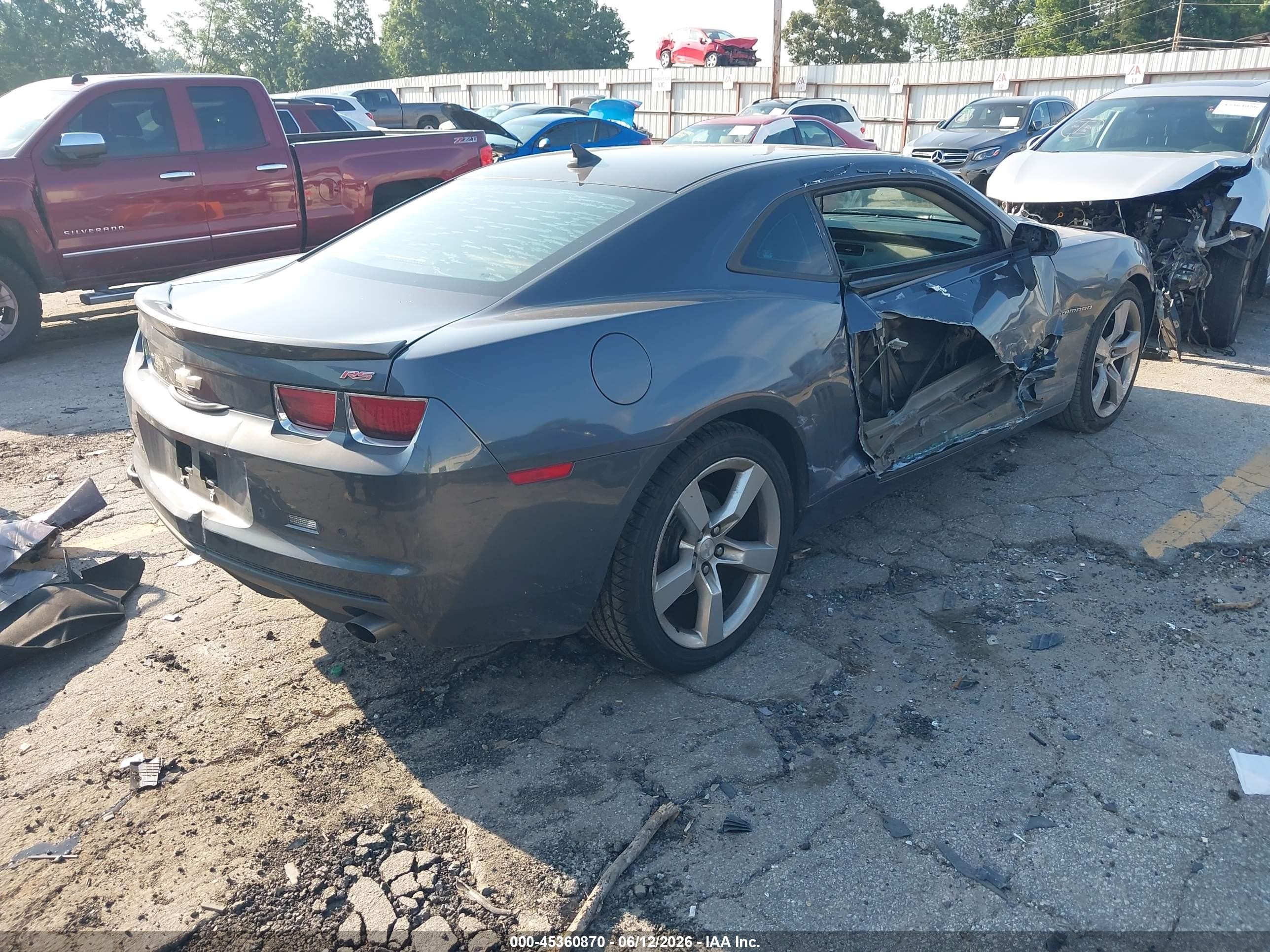 2011 Chevrolet Camaro 2lt Gray vin: 2G1FC1ED9B9163220