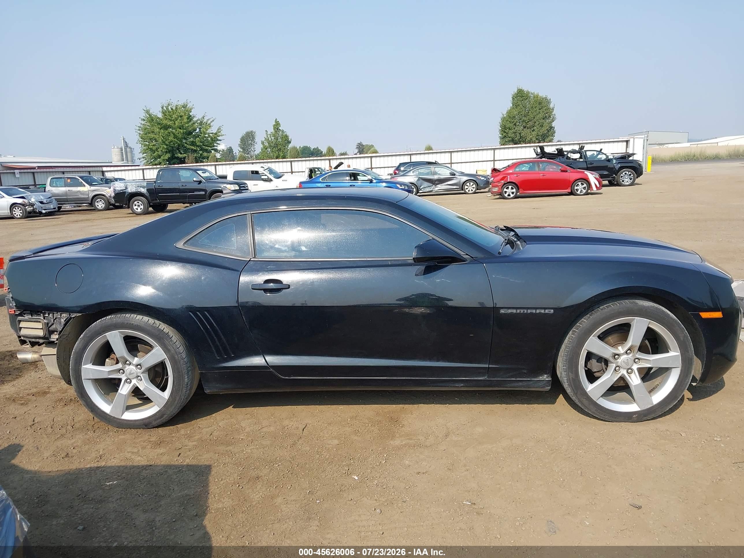 2011 Chevrolet Camaro 2lt Black vin: 2G1FC1ED9B9183838