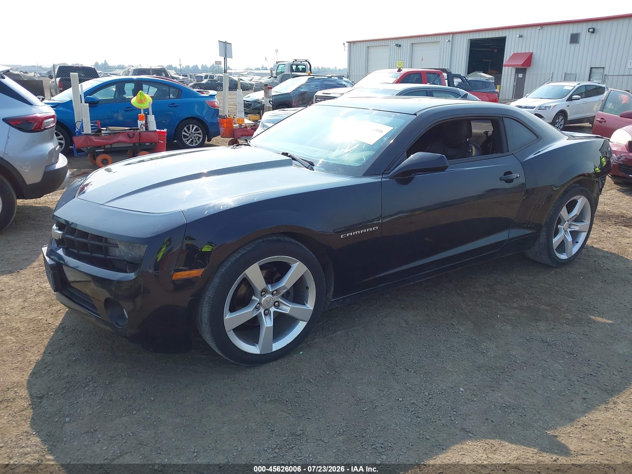 2011 Chevrolet Camaro 2lt Black vin: 2G1FC1ED9B9183838