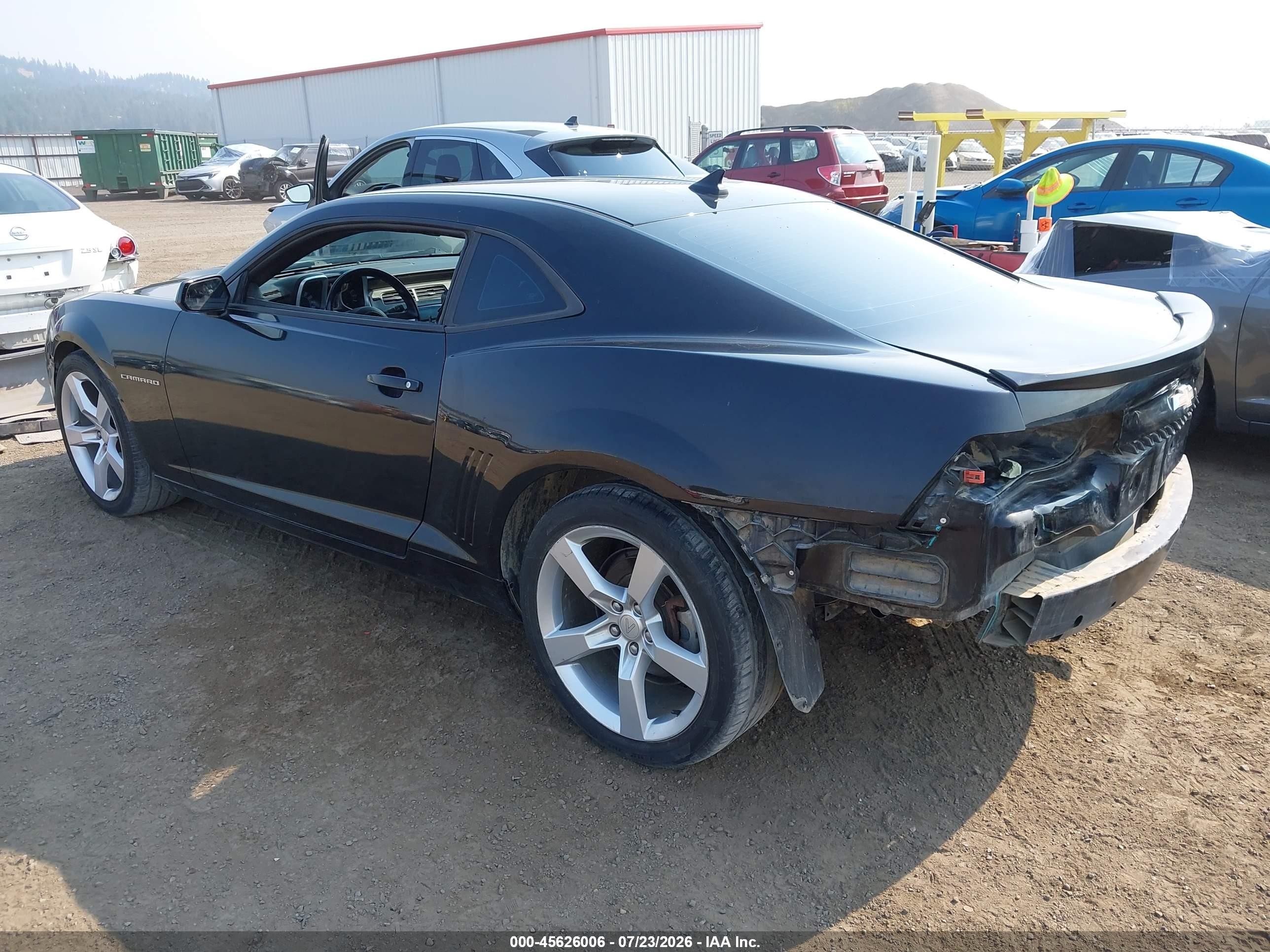 2011 Chevrolet Camaro 2lt Black vin: 2G1FC1ED9B9183838