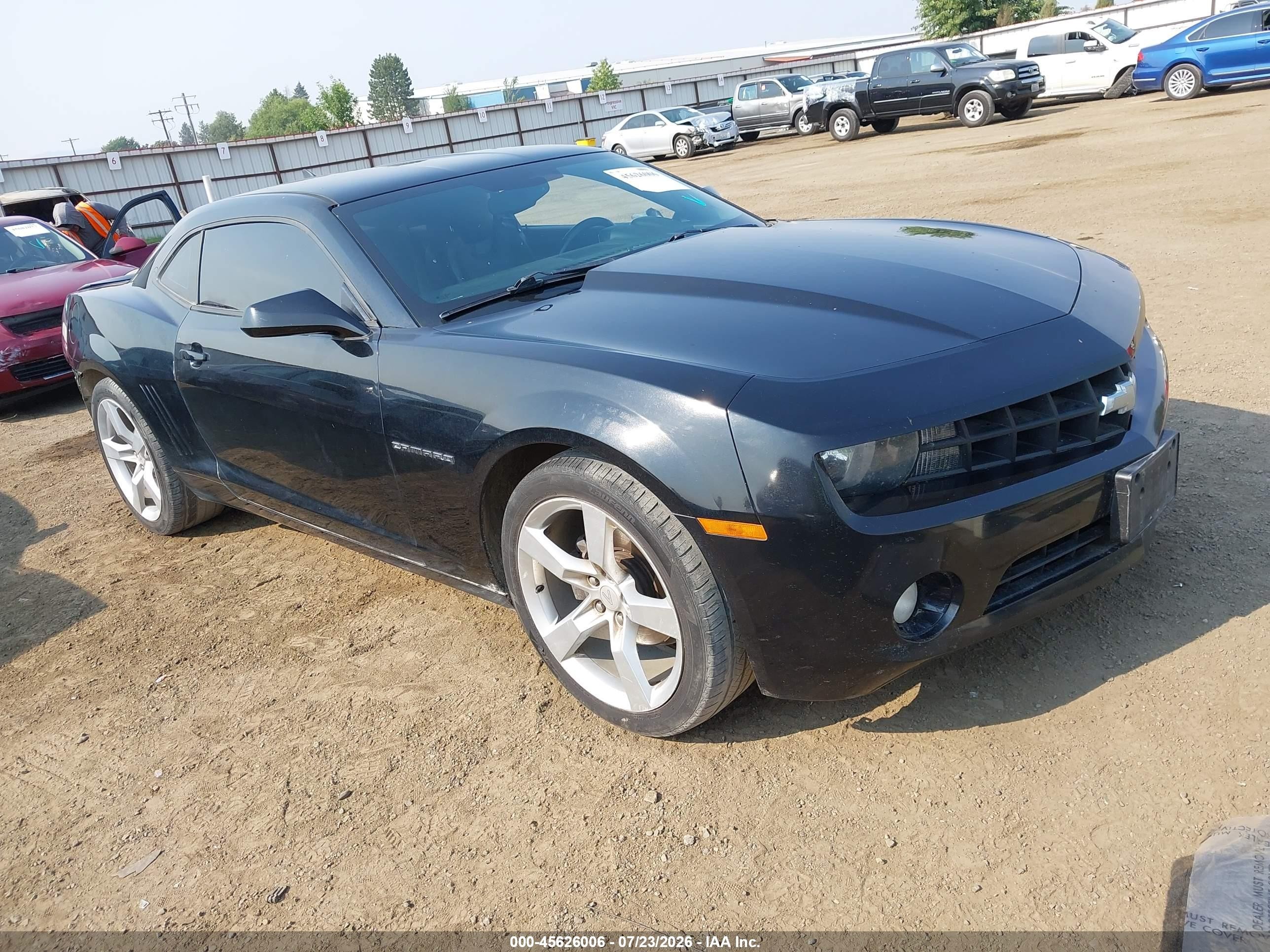 2011 Chevrolet Camaro 2lt Black vin: 2G1FC1ED9B9183838