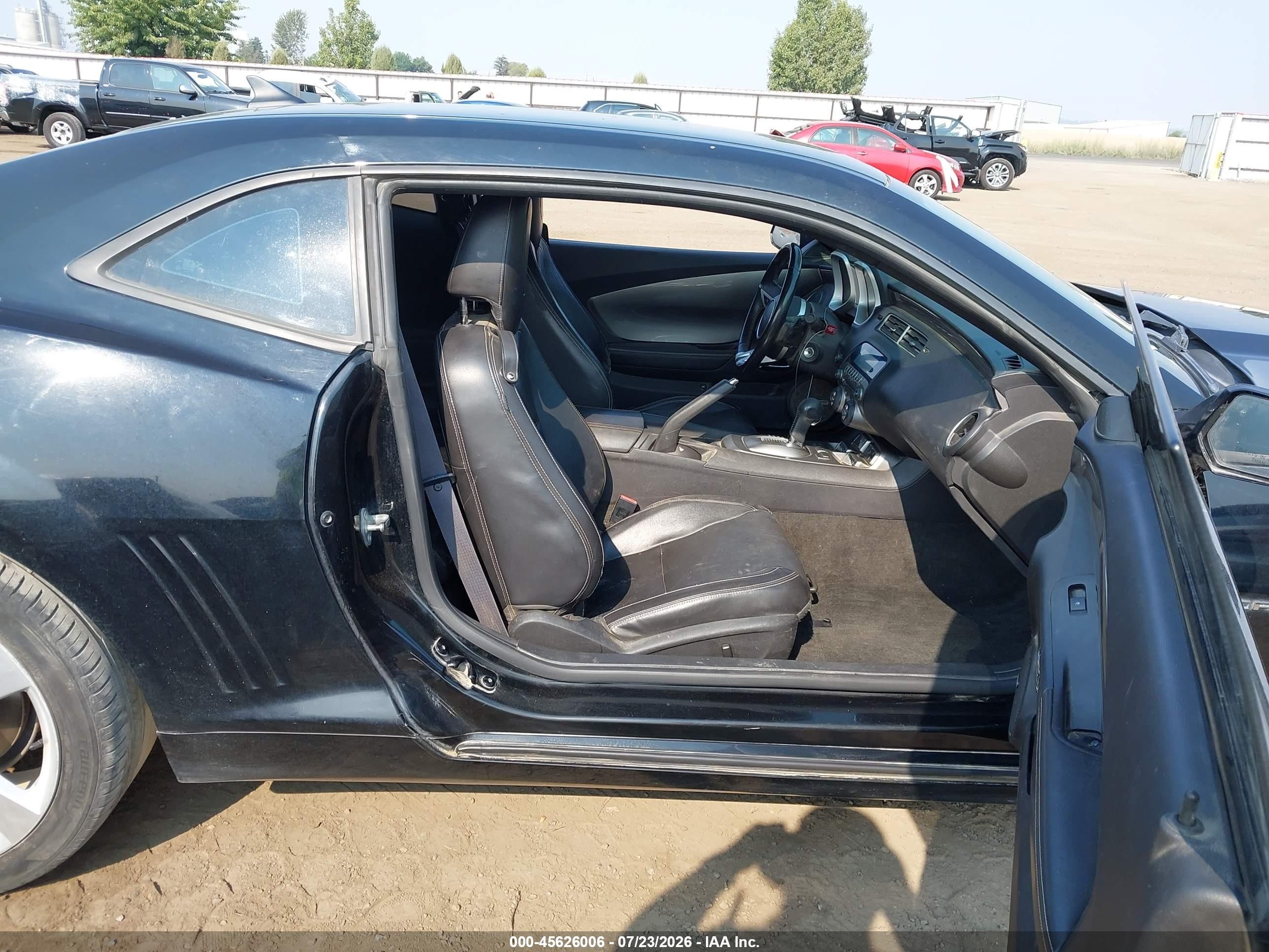 2011 Chevrolet Camaro 2lt Black vin: 2G1FC1ED9B9183838