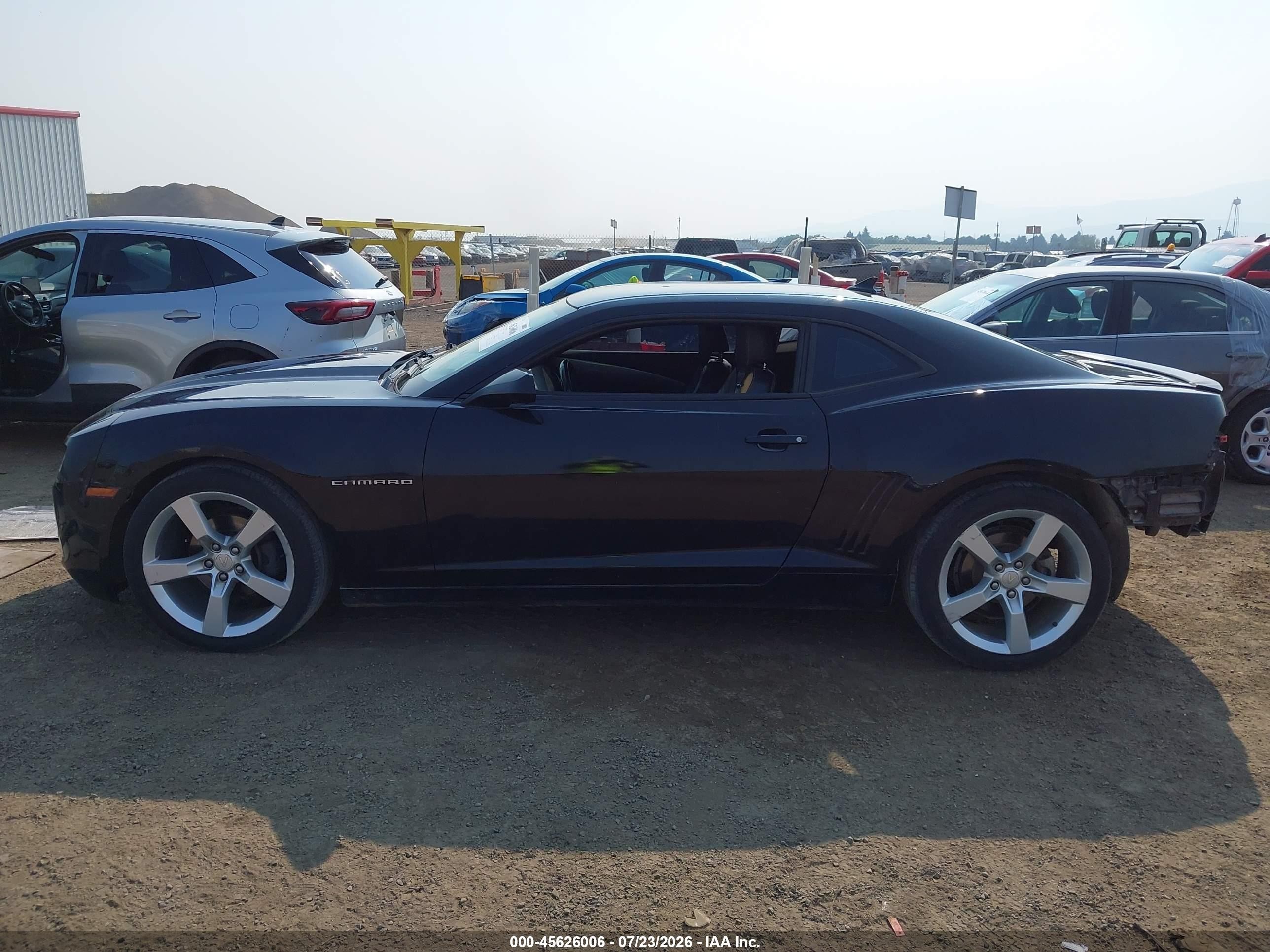 2011 Chevrolet Camaro 2lt Black vin: 2G1FC1ED9B9183838