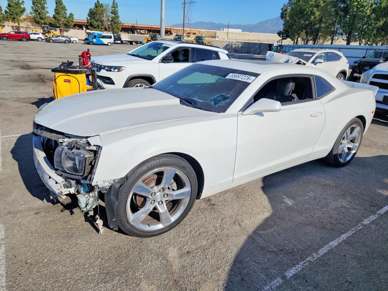 2011 Chevrolet Camaro Lt White vin: 2G1FC1ED9B9198520