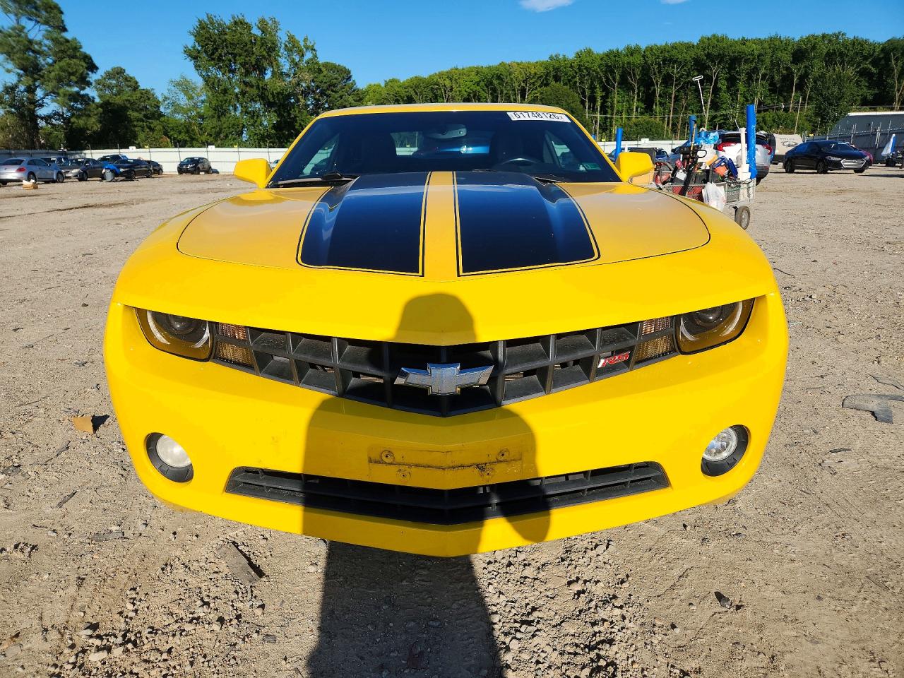 2011 Chevrolet Camaro Lt Yellow vin: 2G1FC1EDXB9214028
