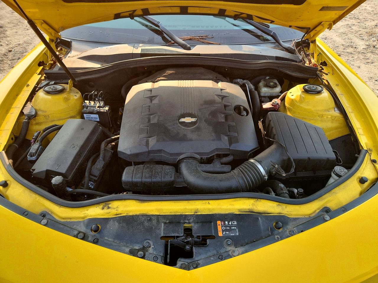 2011 Chevrolet Camaro Lt Yellow vin: 2G1FC1EDXB9214028