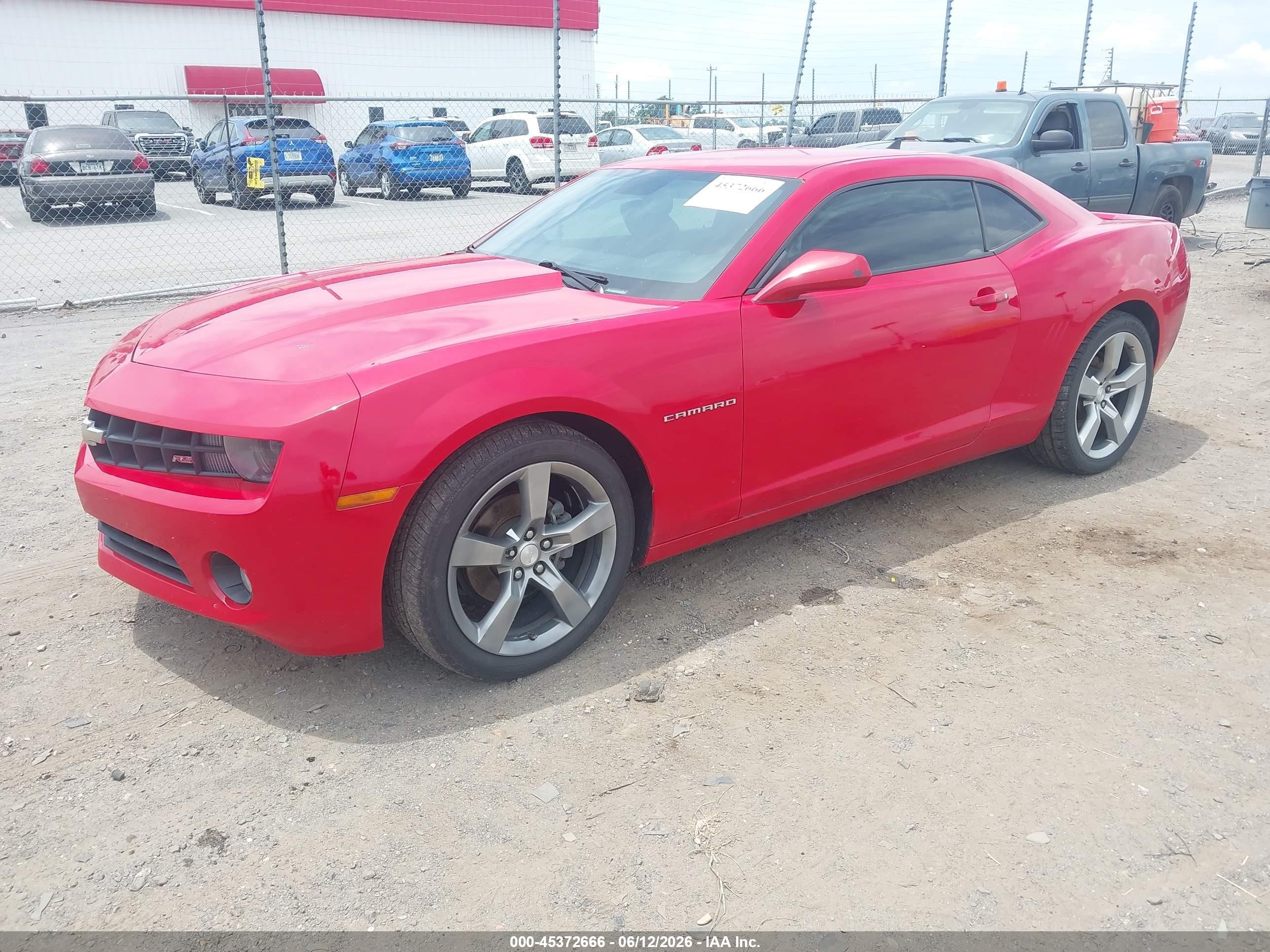 2010 Chevrolet Camaro 2lt Red vin: 2G1FC1EV0A9181645