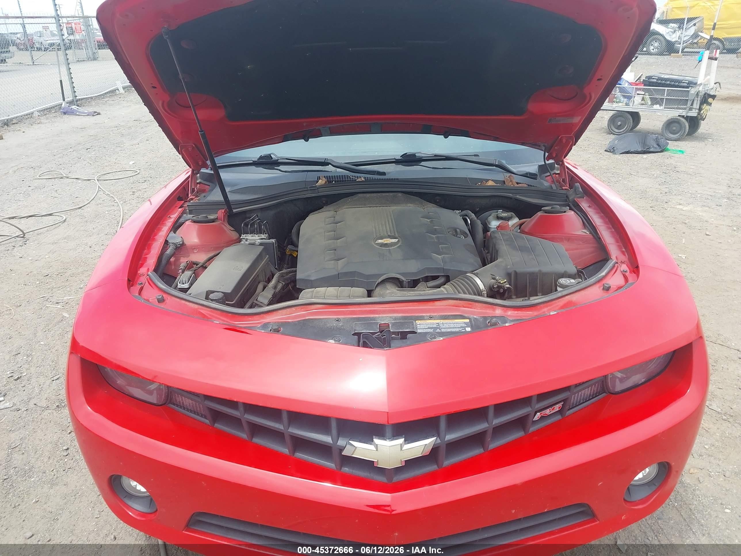 2010 Chevrolet Camaro 2lt Red vin: 2G1FC1EV0A9181645