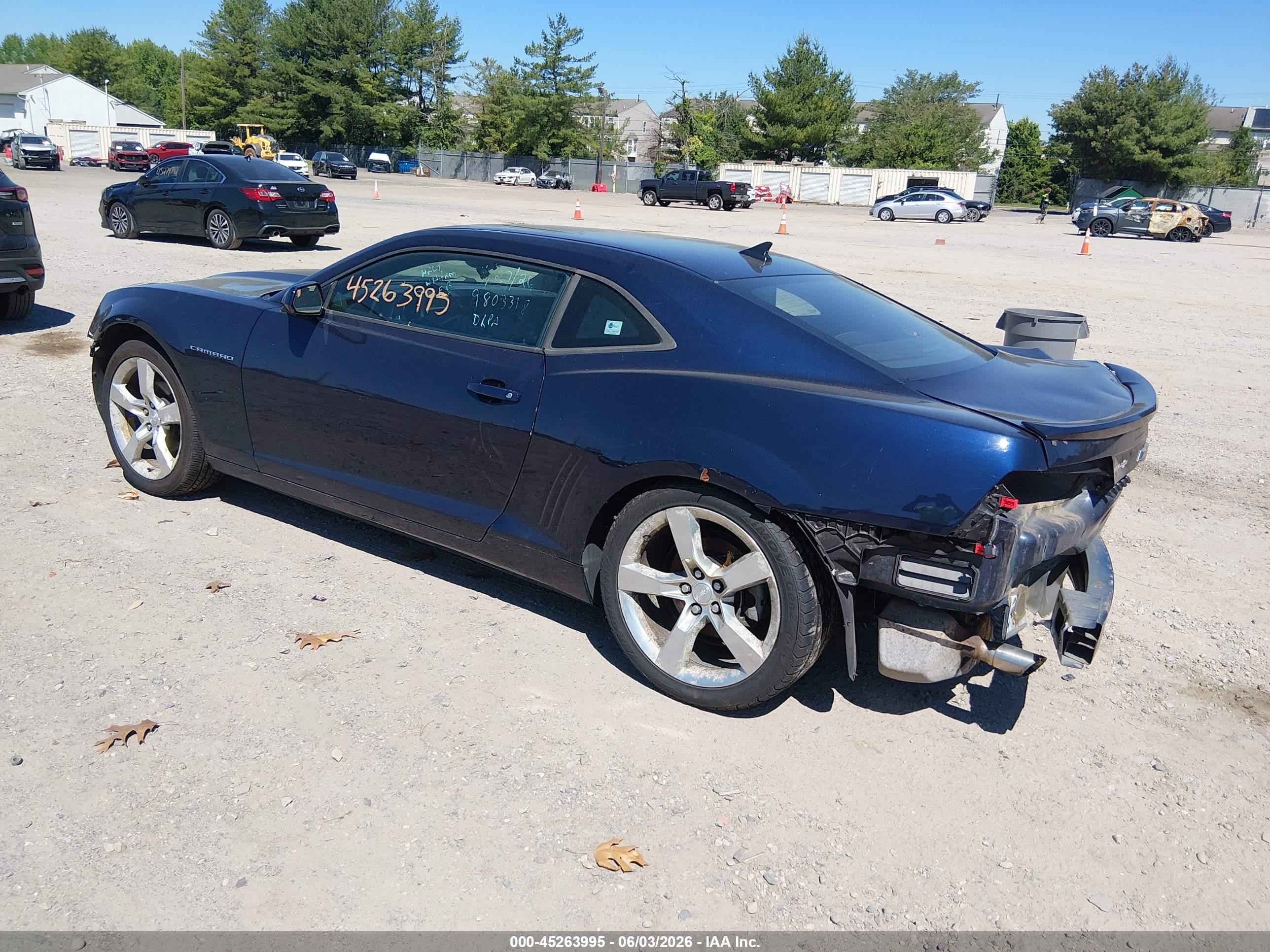 2010 Chevrolet Camaro 2lt Dark Blue vin: 2G1FC1EV1A9191844
