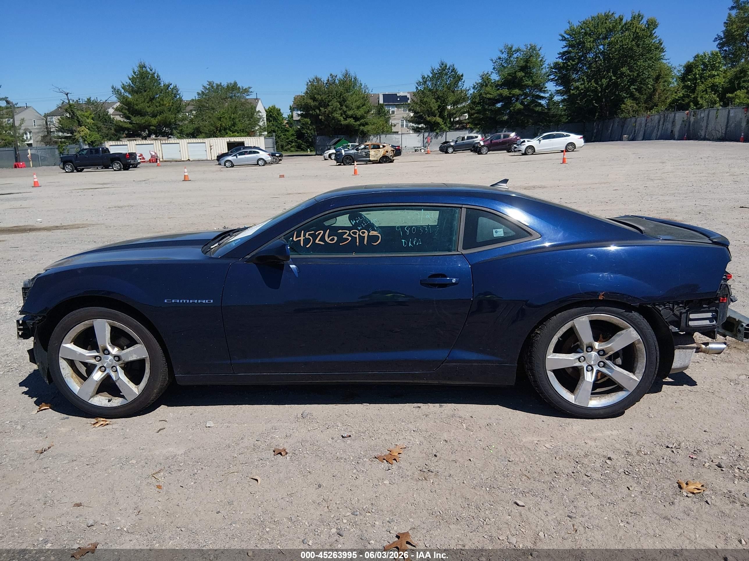 2010 Chevrolet Camaro 2lt Dark Blue vin: 2G1FC1EV1A9191844