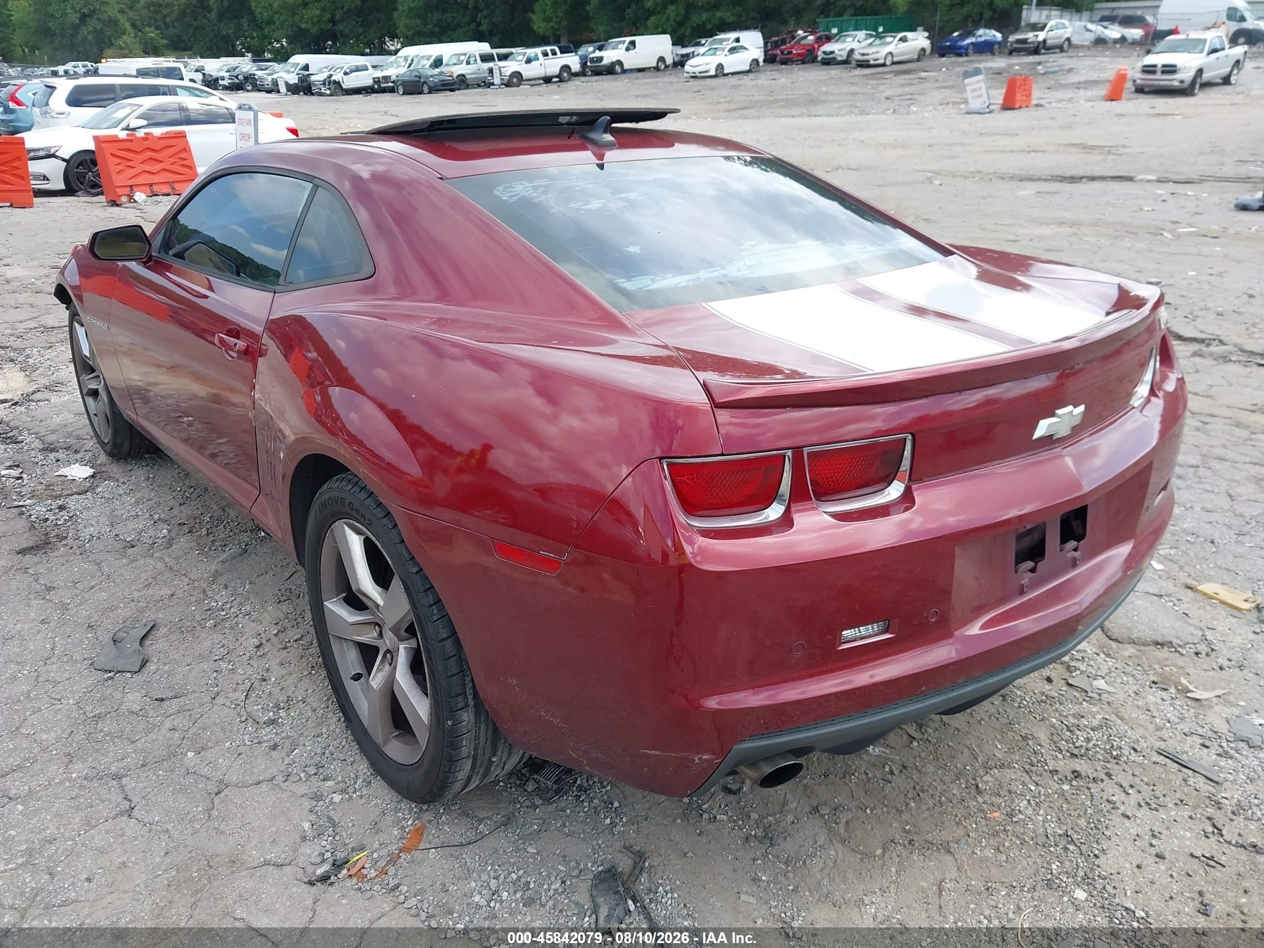 2010 Chevrolet Camaro 2lt Red vin: 2G1FC1EV3A9217005