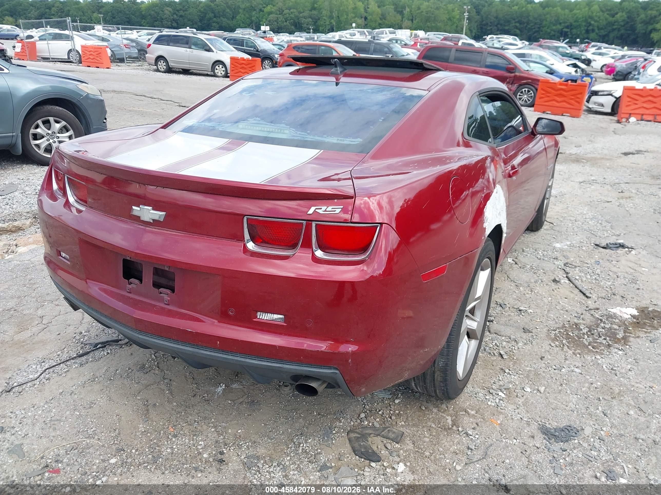 2010 Chevrolet Camaro 2lt Red vin: 2G1FC1EV3A9217005