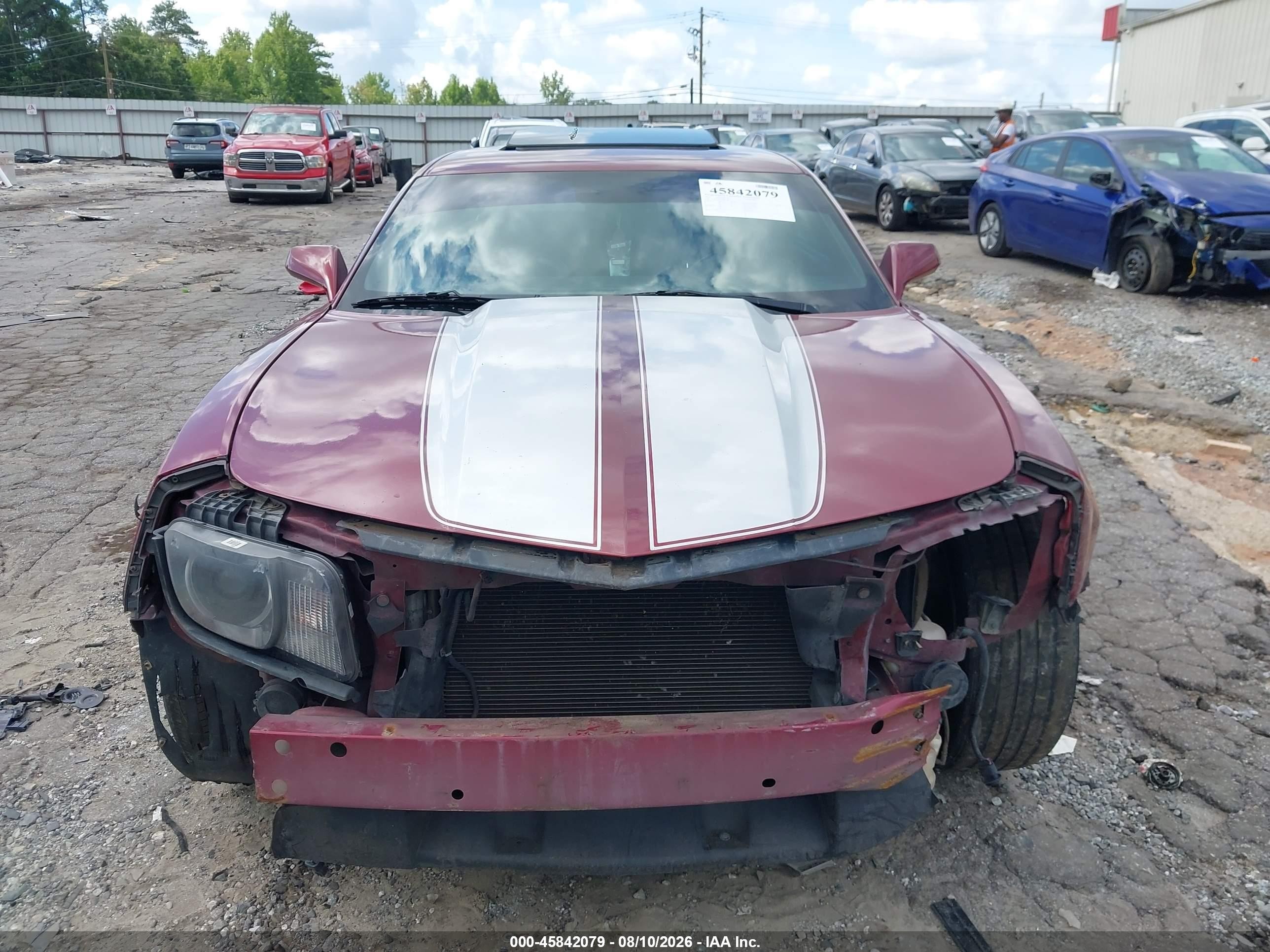 2010 Chevrolet Camaro 2lt Red vin: 2G1FC1EV3A9217005