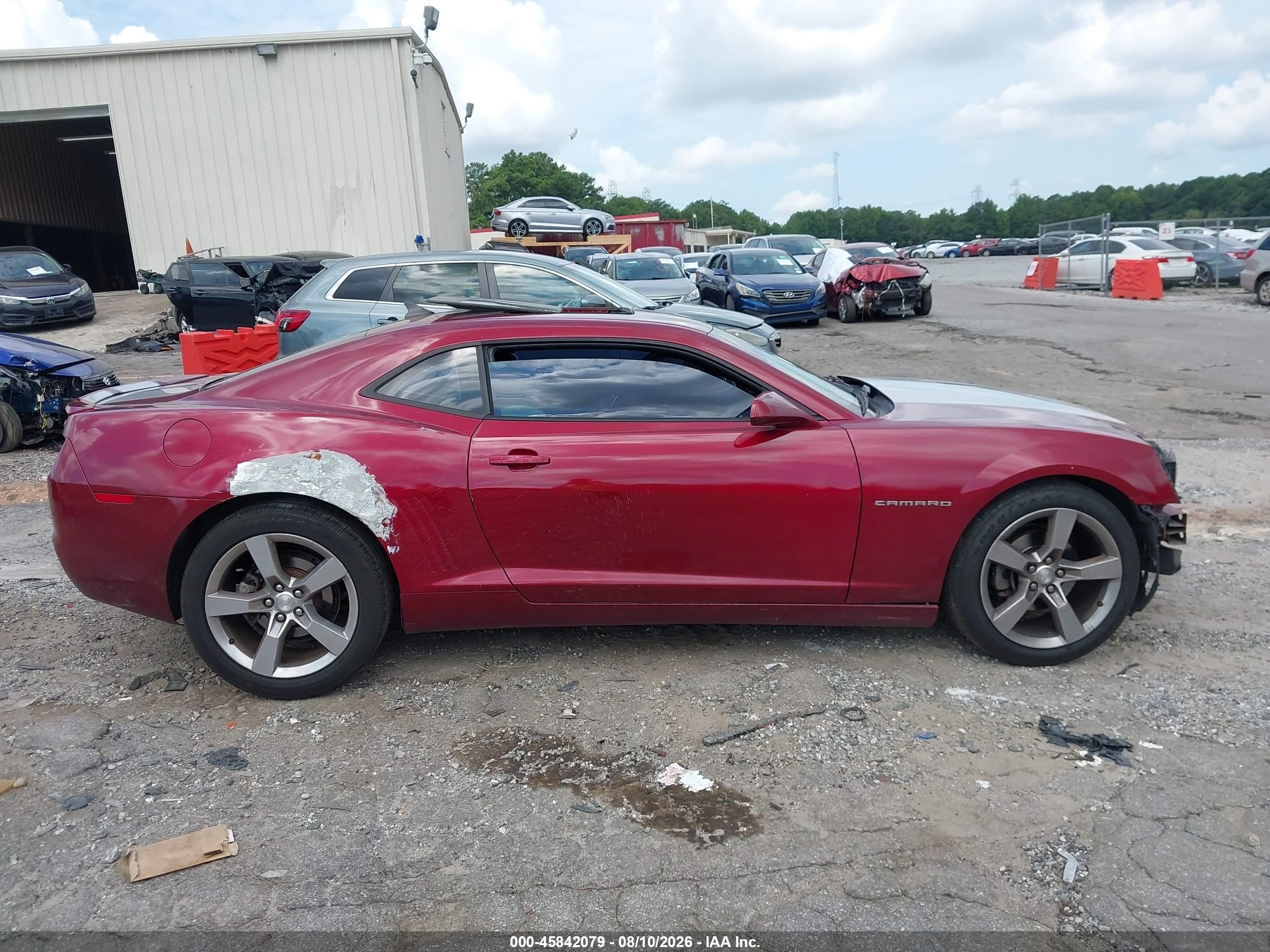 2010 Chevrolet Camaro 2lt Red vin: 2G1FC1EV3A9217005