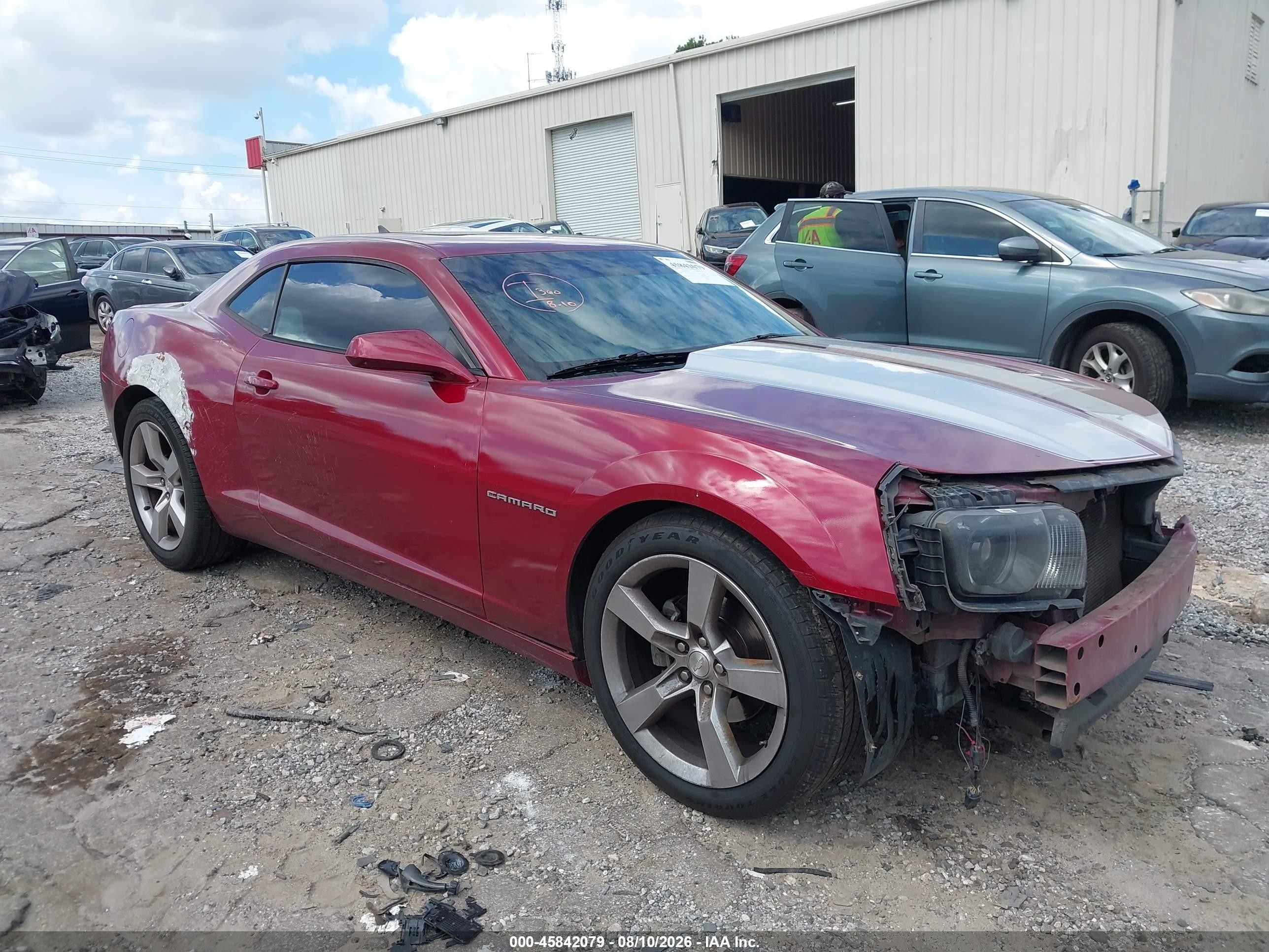 2010 Chevrolet Camaro 2lt Red vin: 2G1FC1EV3A9217005