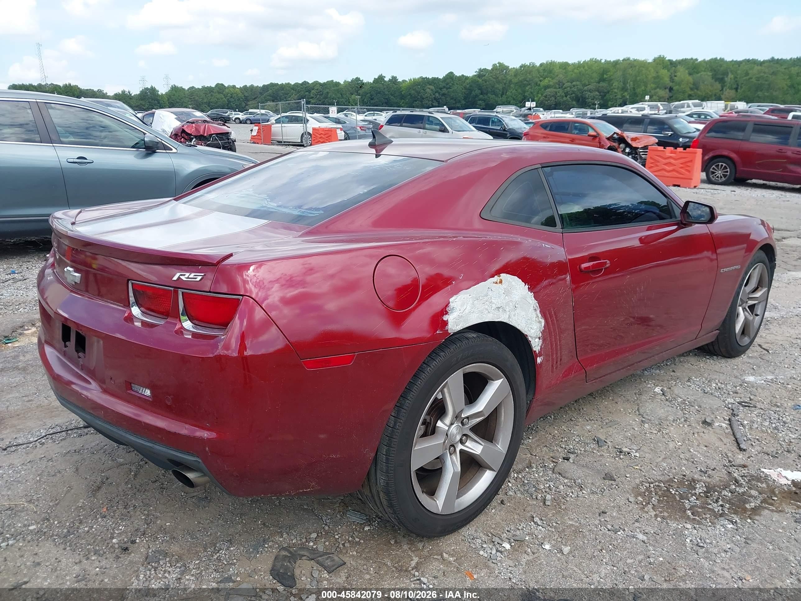 2010 Chevrolet Camaro 2lt Red vin: 2G1FC1EV3A9217005