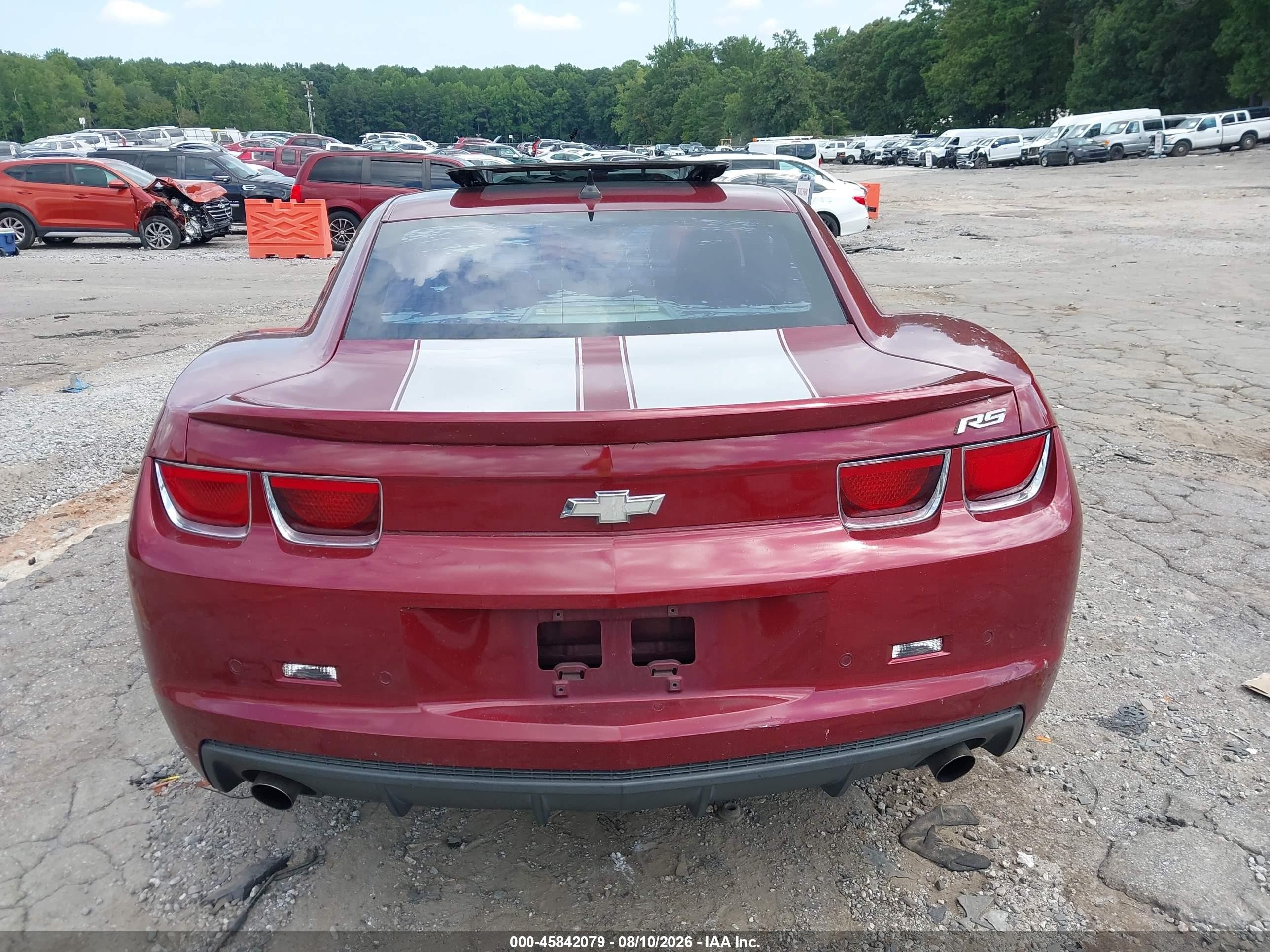 2010 Chevrolet Camaro 2lt Red vin: 2G1FC1EV3A9217005