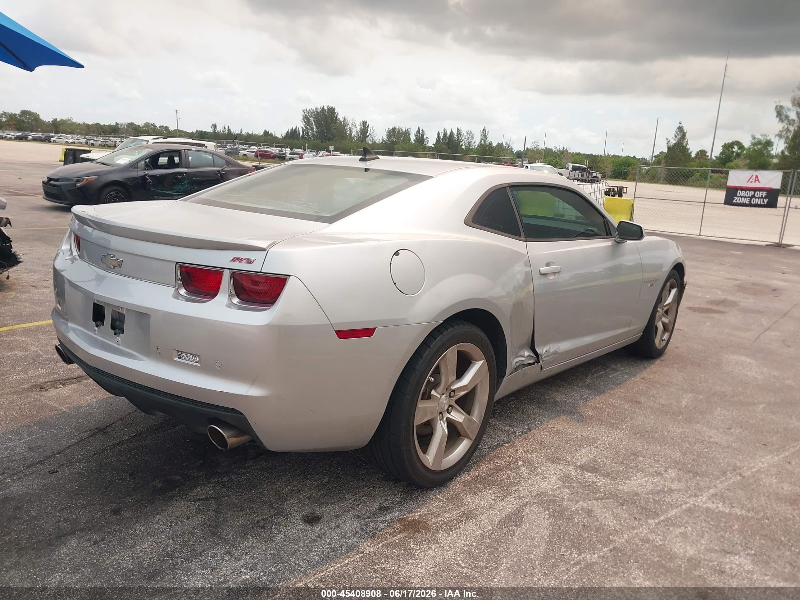 2010 Chevrolet Camaro 2lt Silver vin: 2G1FC1EV3A9224715