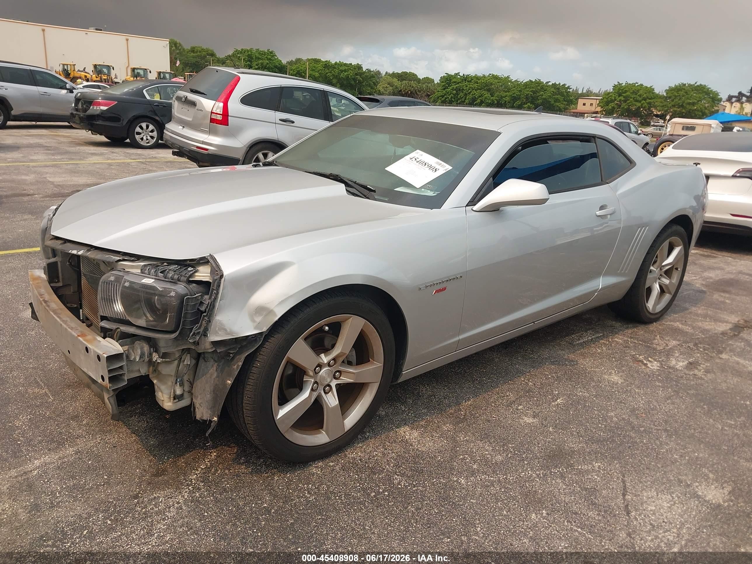 2010 Chevrolet Camaro 2lt Silver vin: 2G1FC1EV3A9224715