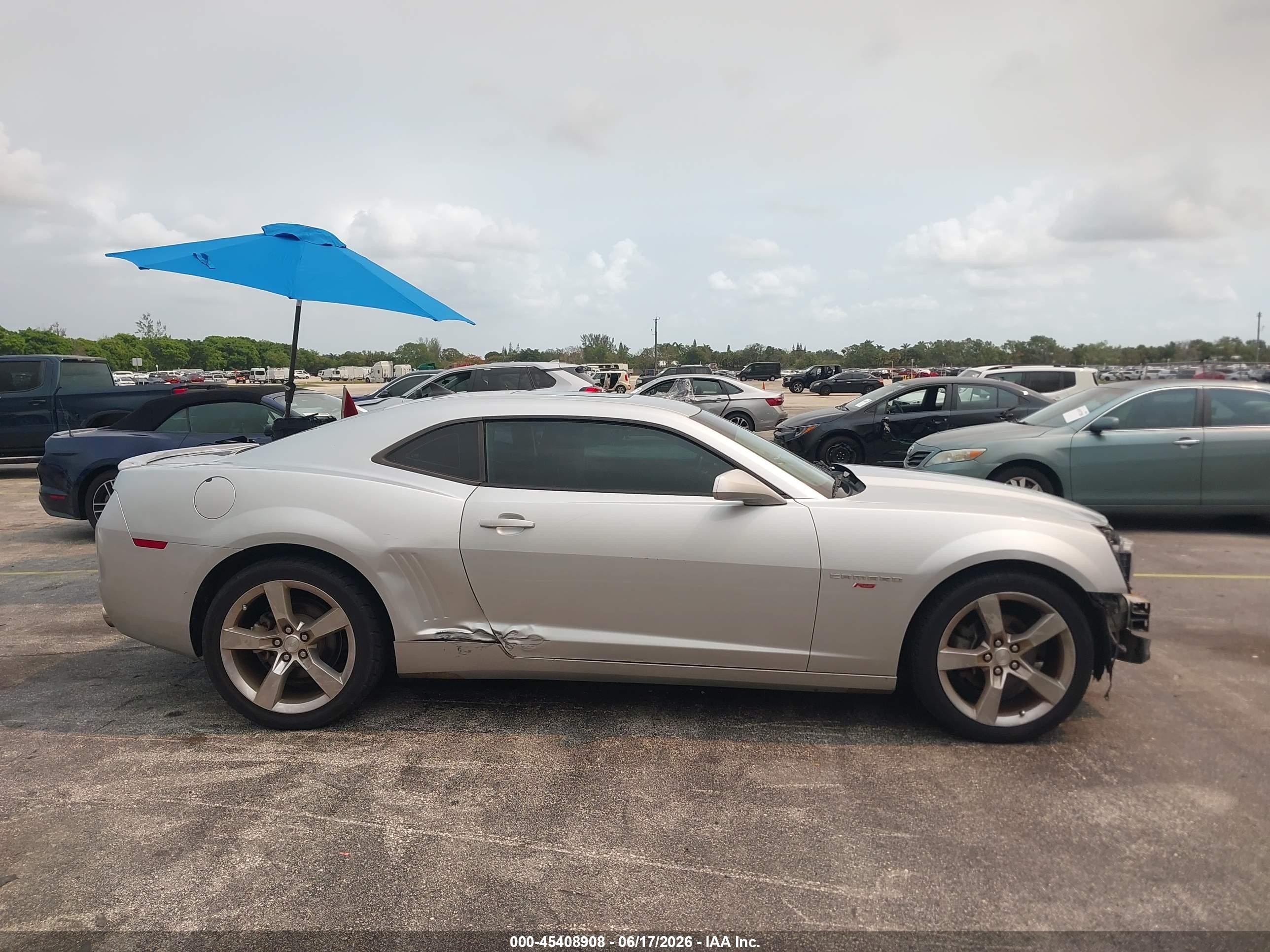 2010 Chevrolet Camaro 2lt Silver vin: 2G1FC1EV3A9224715