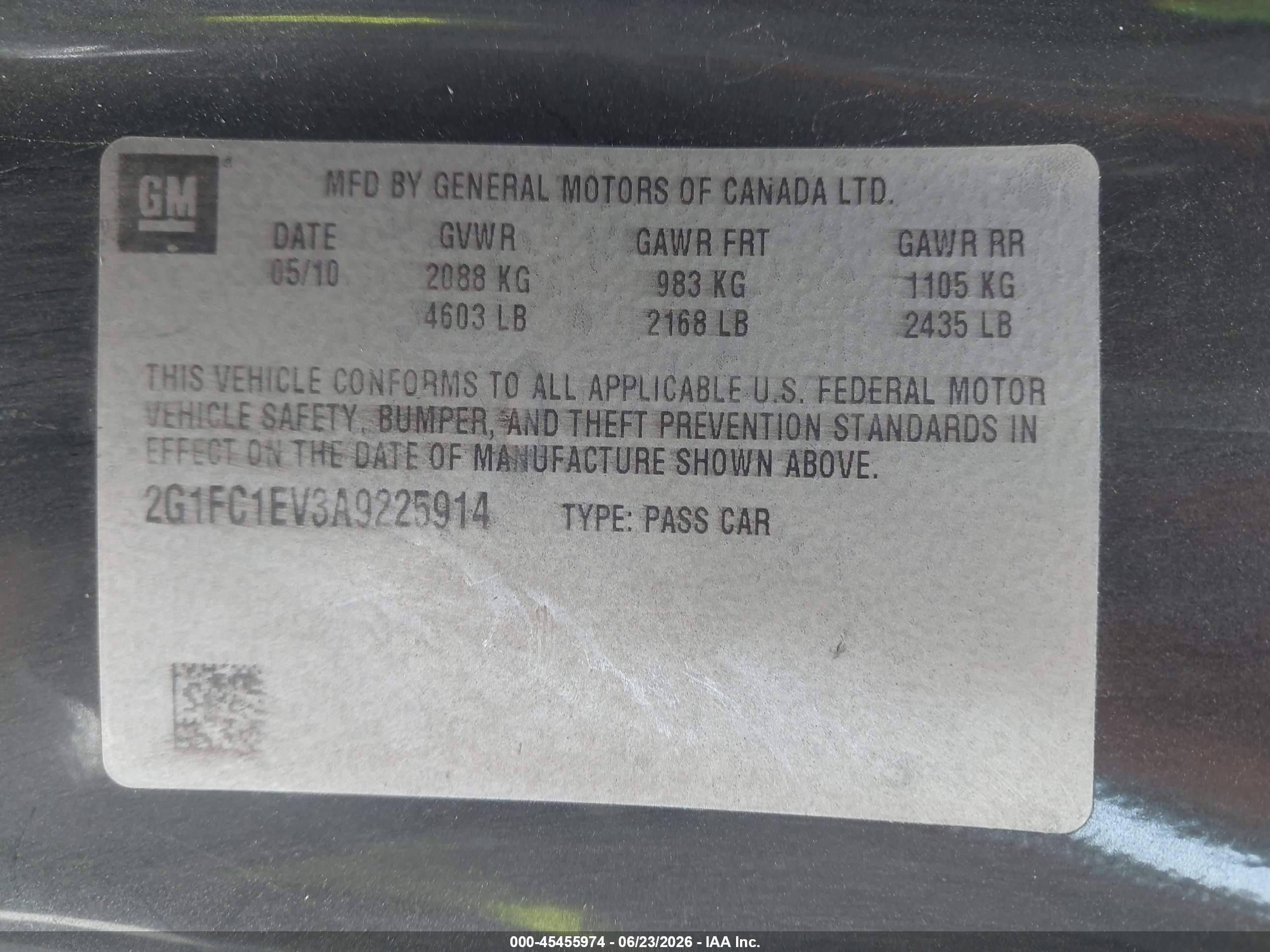 2010 Chevrolet Camaro 2lt Black vin: 2G1FC1EV3A9225914