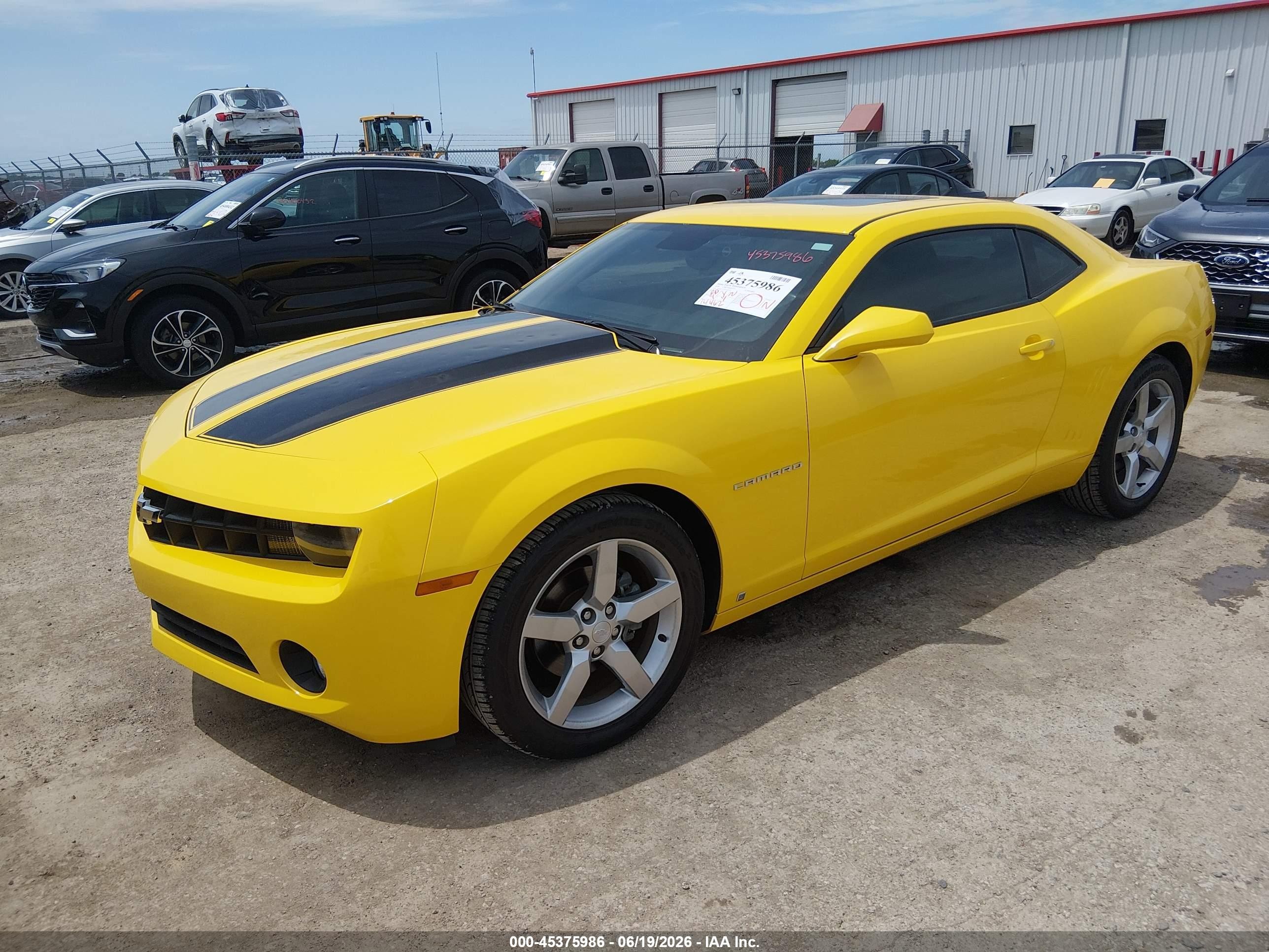 2010 Chevrolet Camaro 2lt Yellow vin: 2G1FC1EV4A9102333