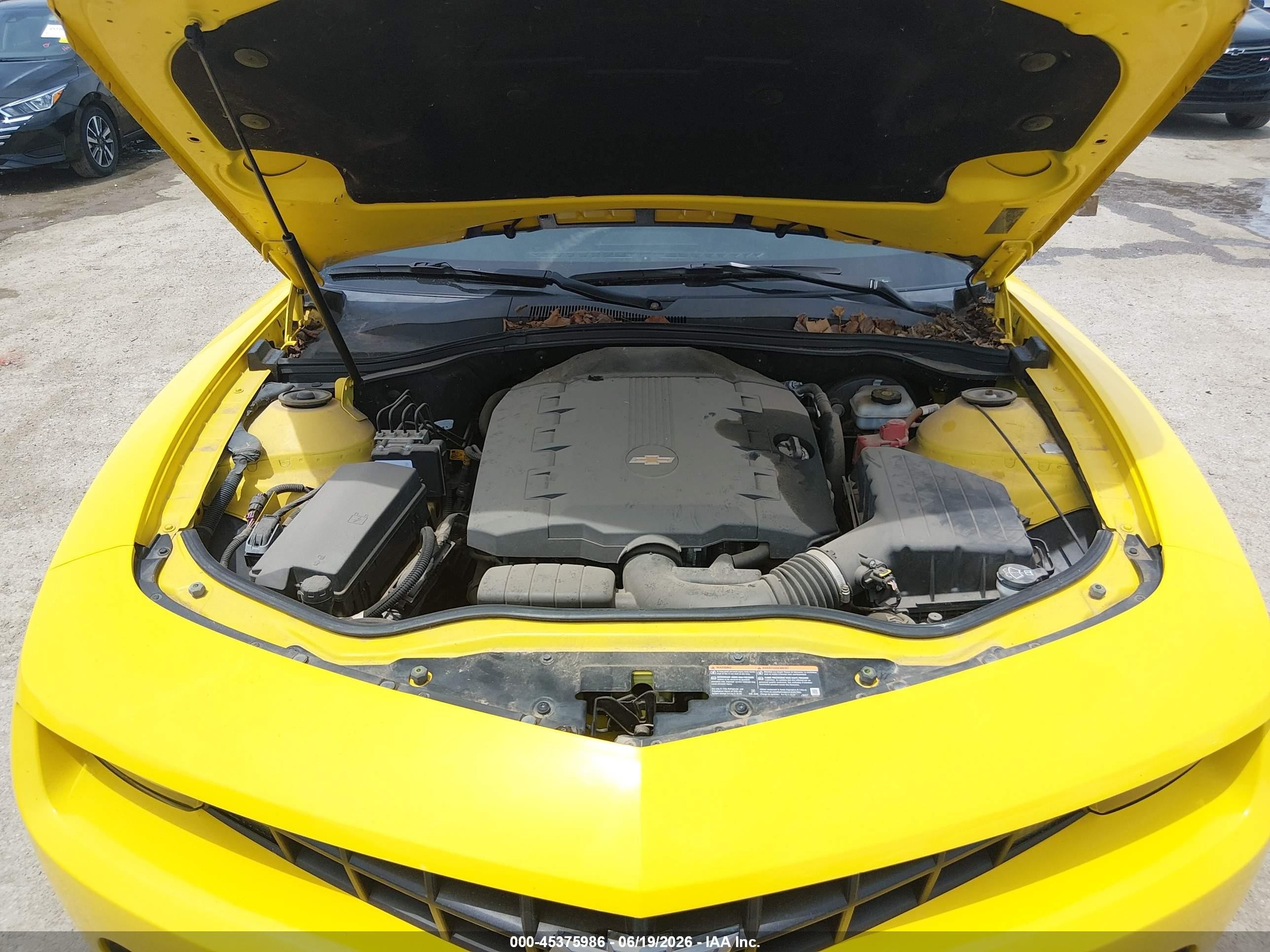 2010 Chevrolet Camaro 2lt Yellow vin: 2G1FC1EV4A9102333