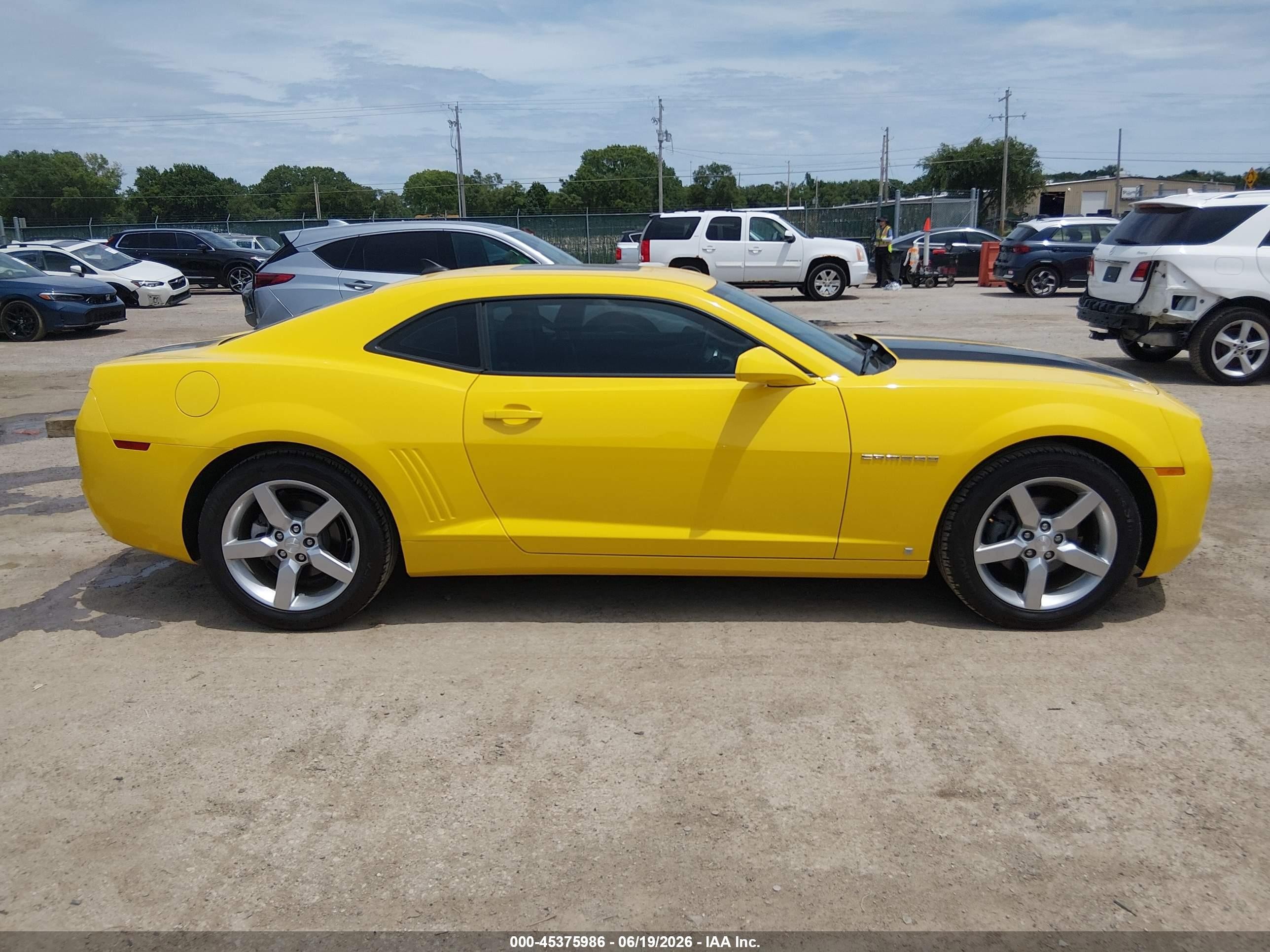 2010 Chevrolet Camaro 2lt Yellow vin: 2G1FC1EV4A9102333