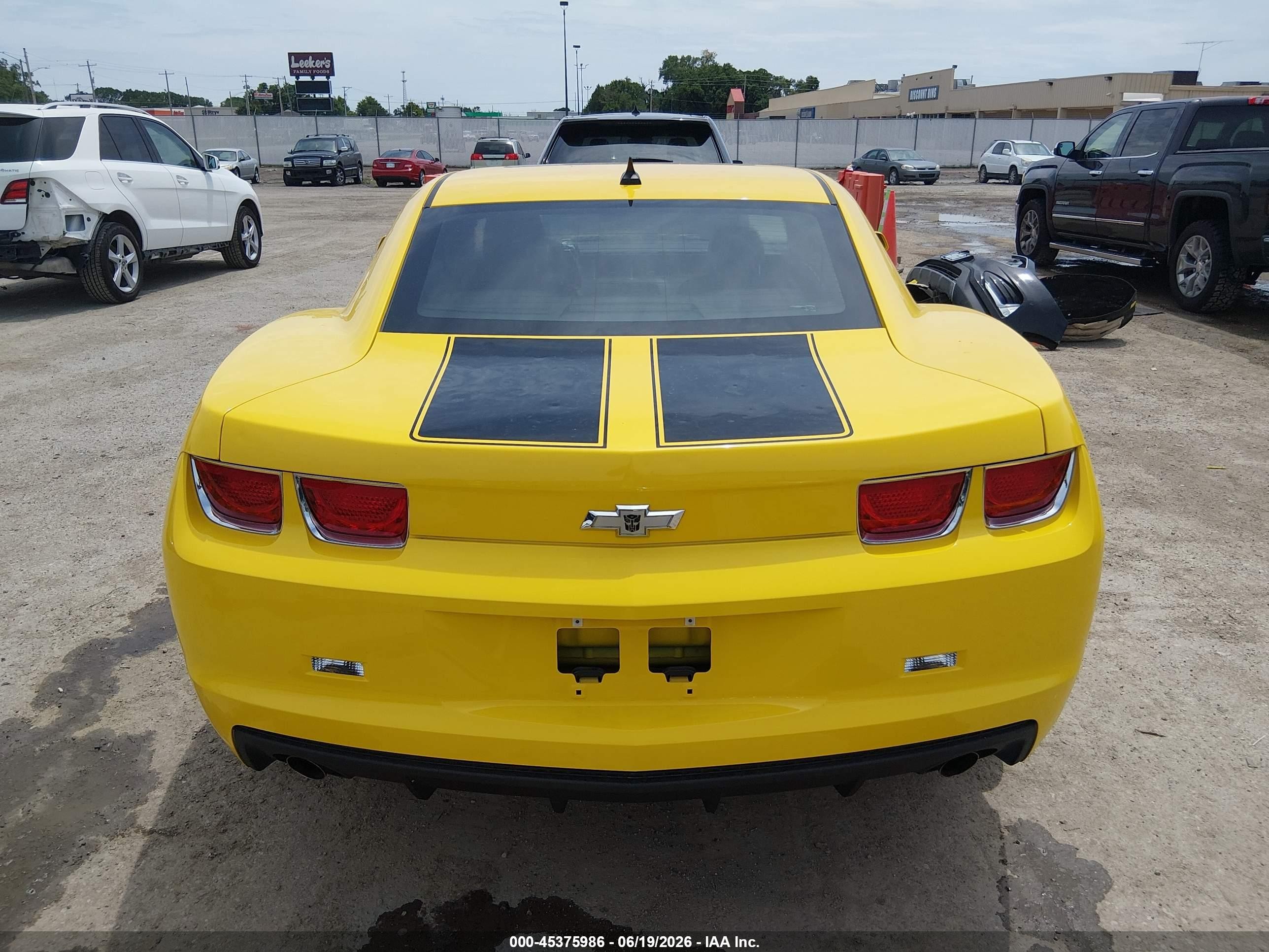 2010 Chevrolet Camaro 2lt Yellow vin: 2G1FC1EV4A9102333