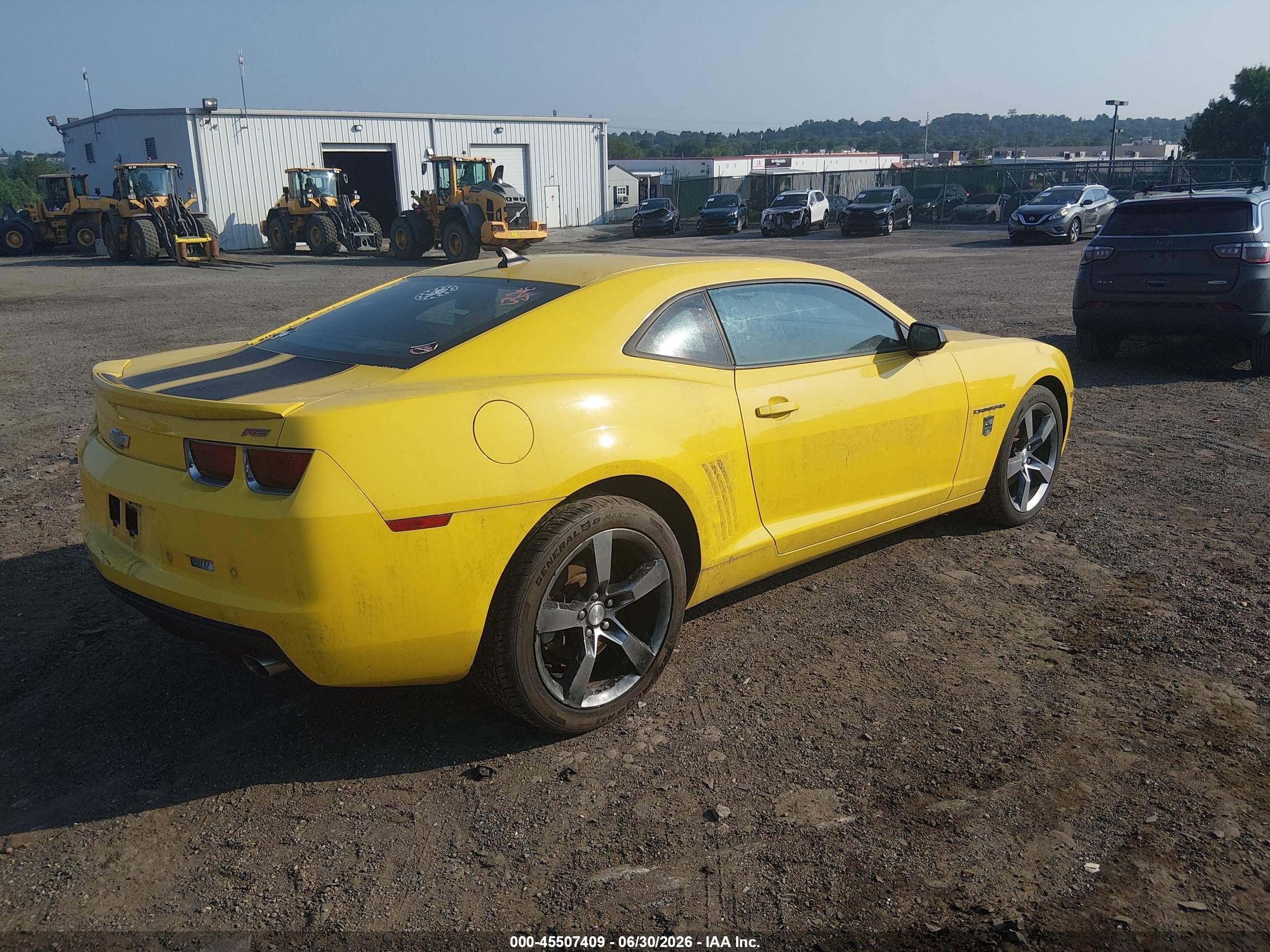 2010 Chevrolet Camaro 2lt Yellow vin: 2G1FC1EV4A9212055