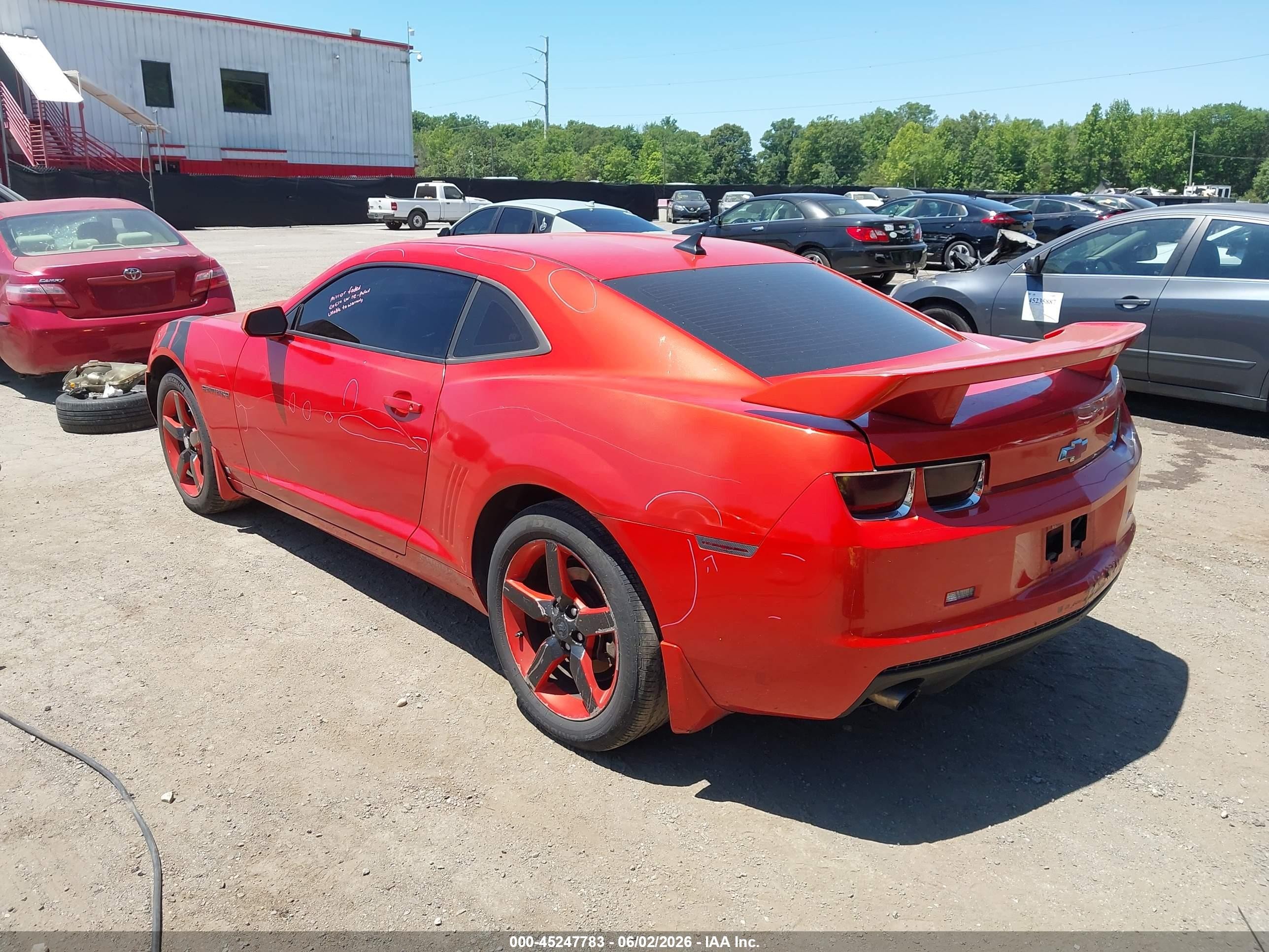 2010 Chevrolet Camaro 2lt Orange vin: 2G1FC1EV5A9140024
