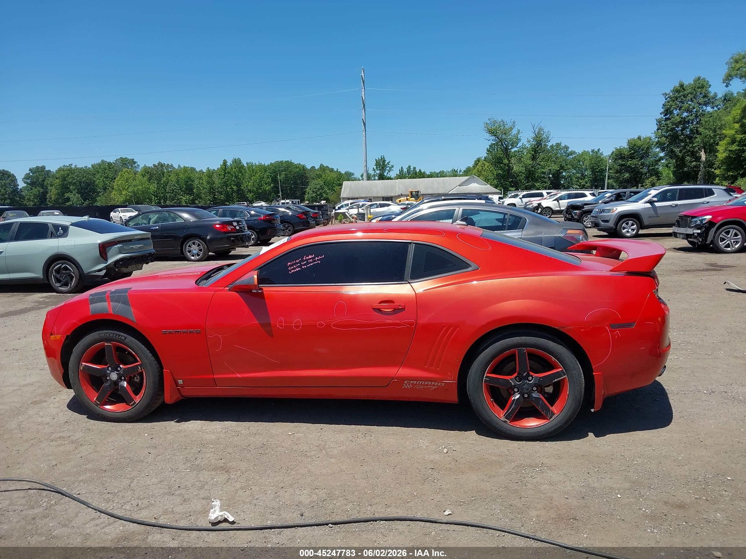 2010 Chevrolet Camaro 2lt Orange vin: 2G1FC1EV5A9140024