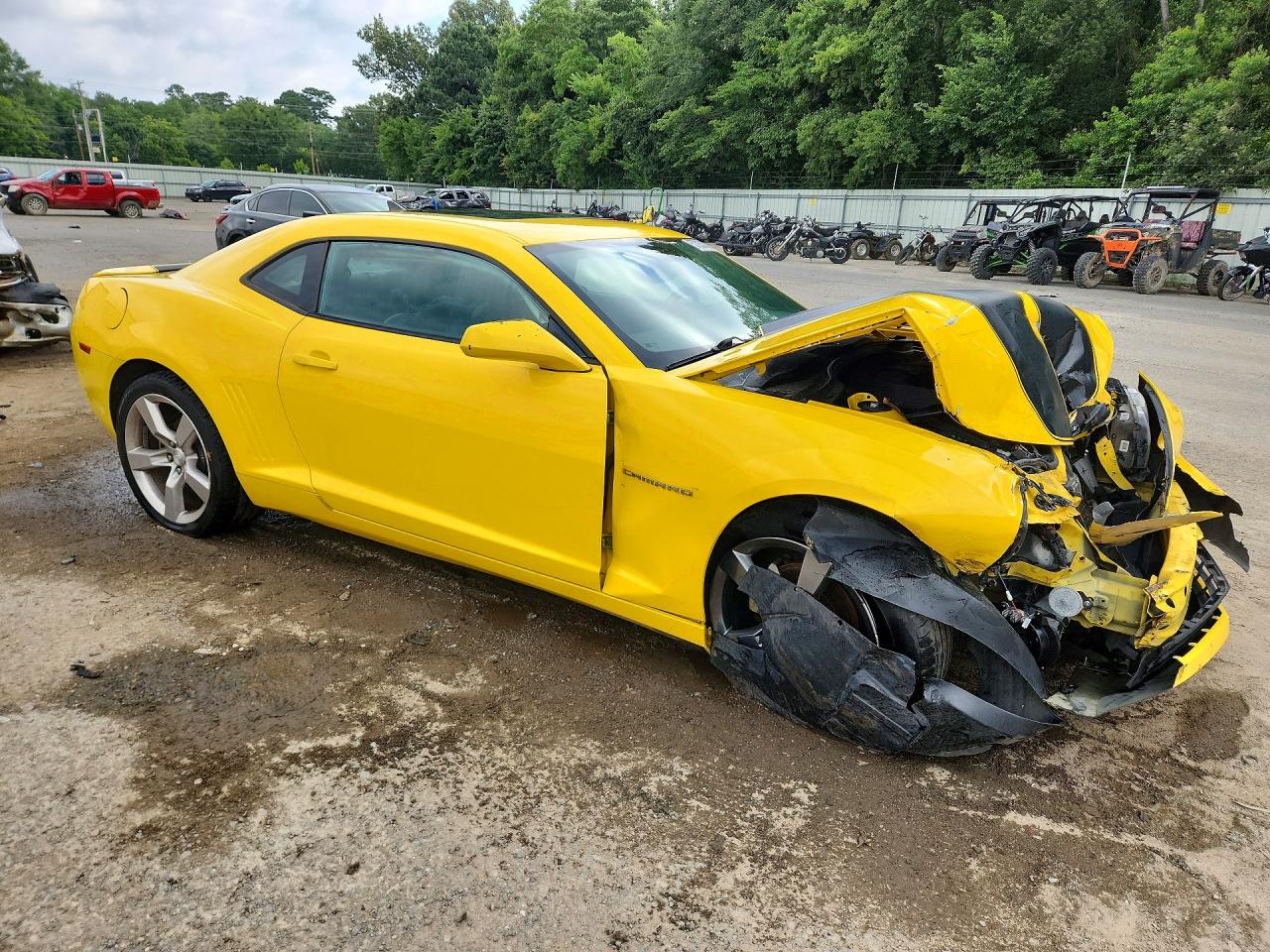 2010 Chevrolet Camaro Lt Yellow vin: 2G1FC1EV6A9217113