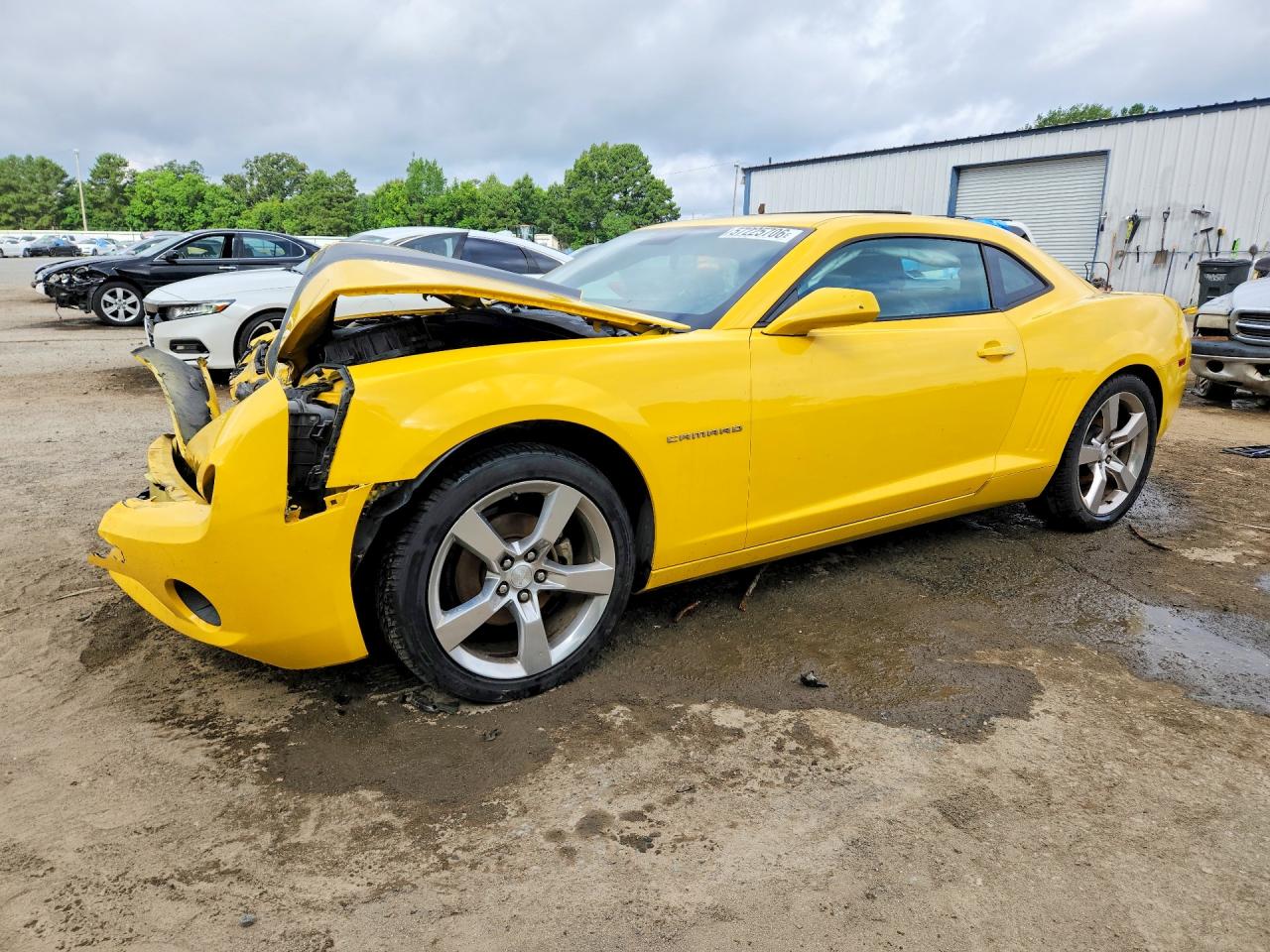 2010 Chevrolet Camaro Lt Yellow vin: 2G1FC1EV6A9217113