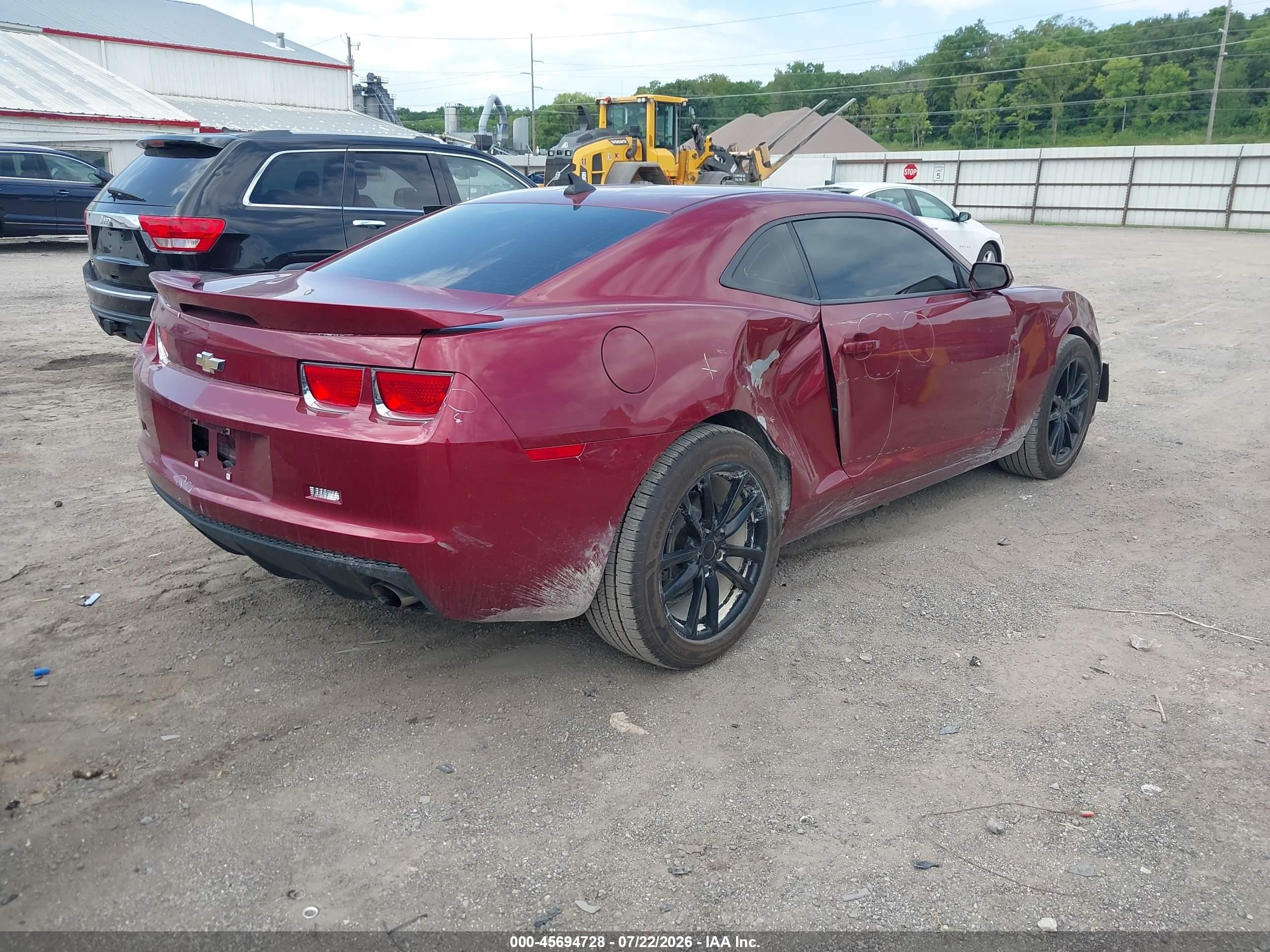 2010 Chevrolet Camaro 2lt Burgundy vin: 2G1FC1EV7A9110216