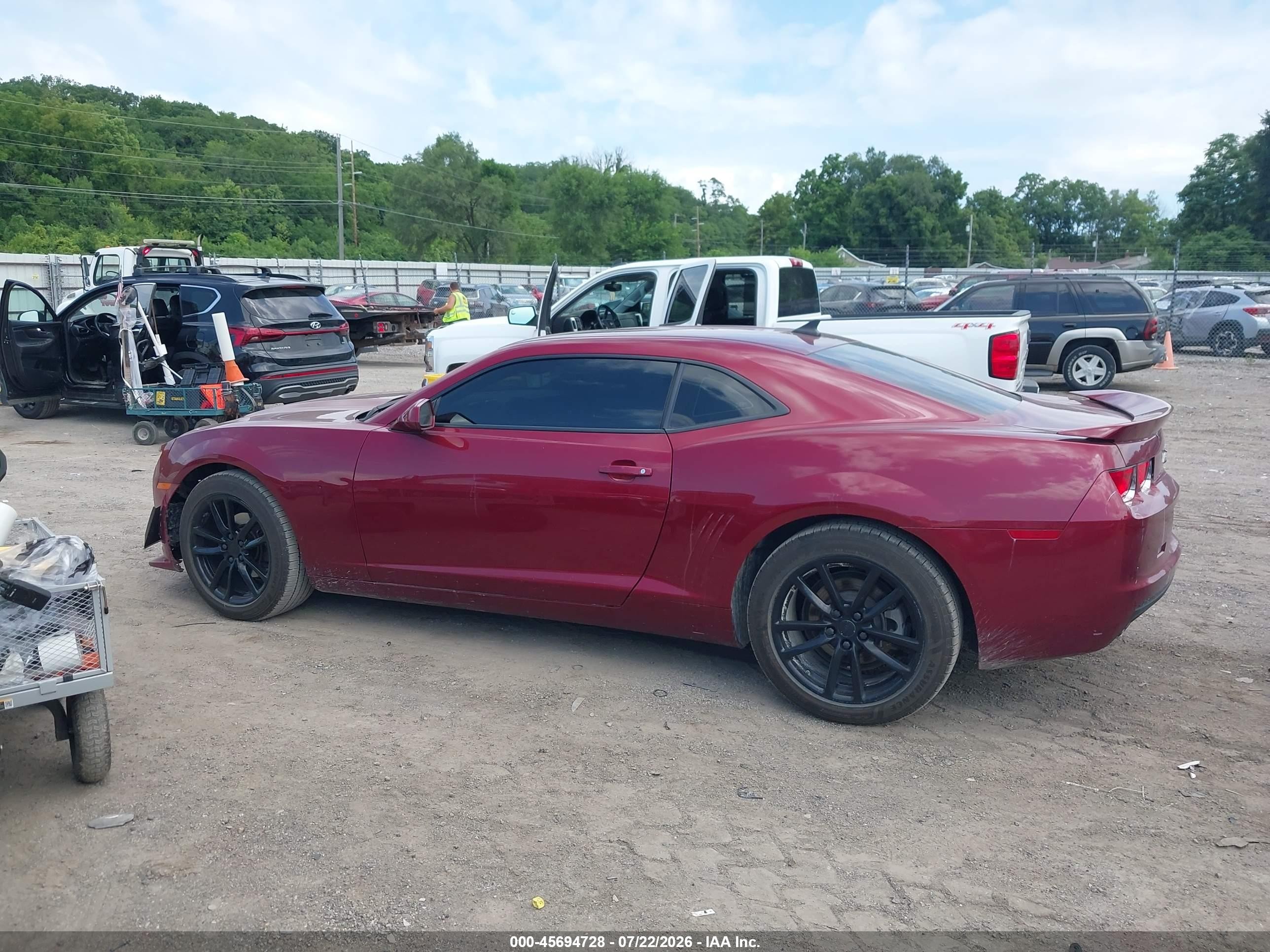 2010 Chevrolet Camaro 2lt Burgundy vin: 2G1FC1EV7A9110216