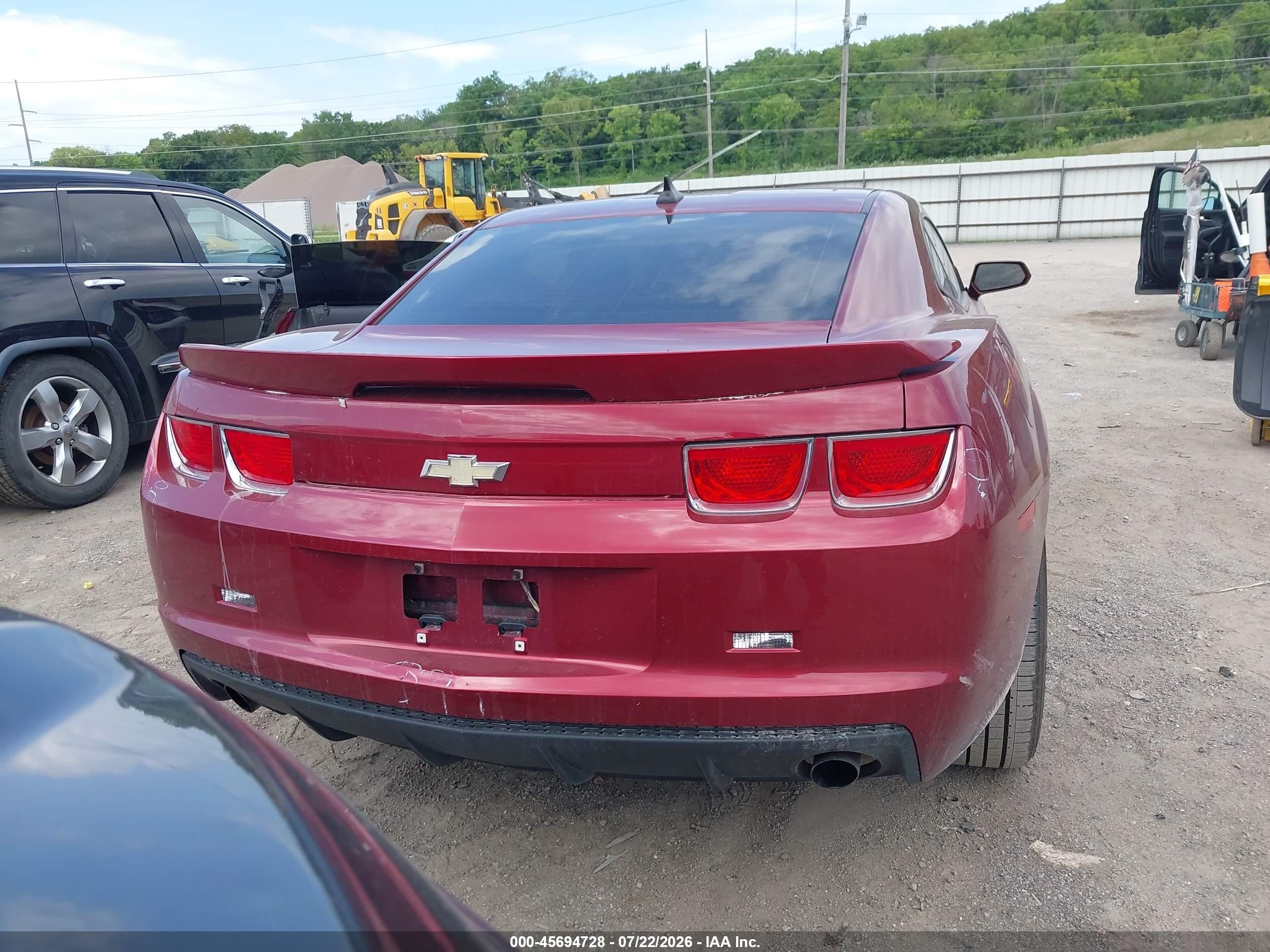 2010 Chevrolet Camaro 2lt Burgundy vin: 2G1FC1EV7A9110216