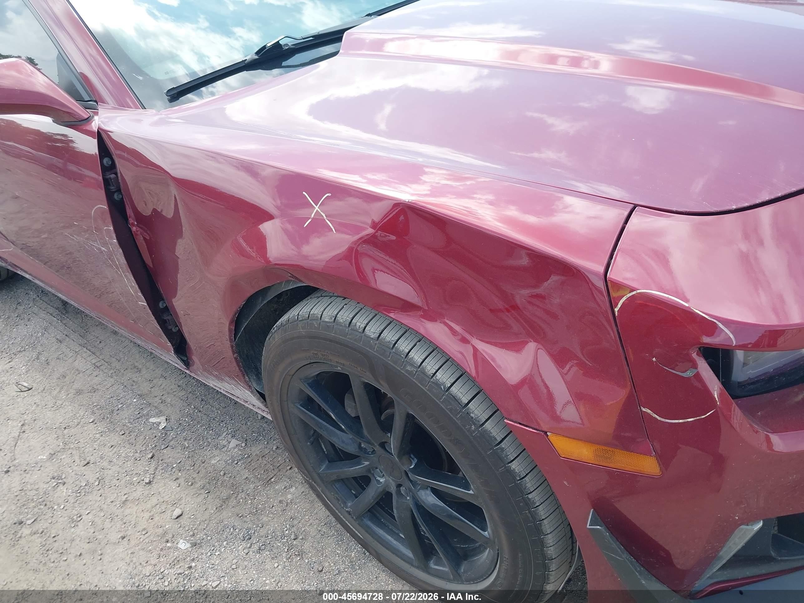 2010 Chevrolet Camaro 2lt Burgundy vin: 2G1FC1EV7A9110216