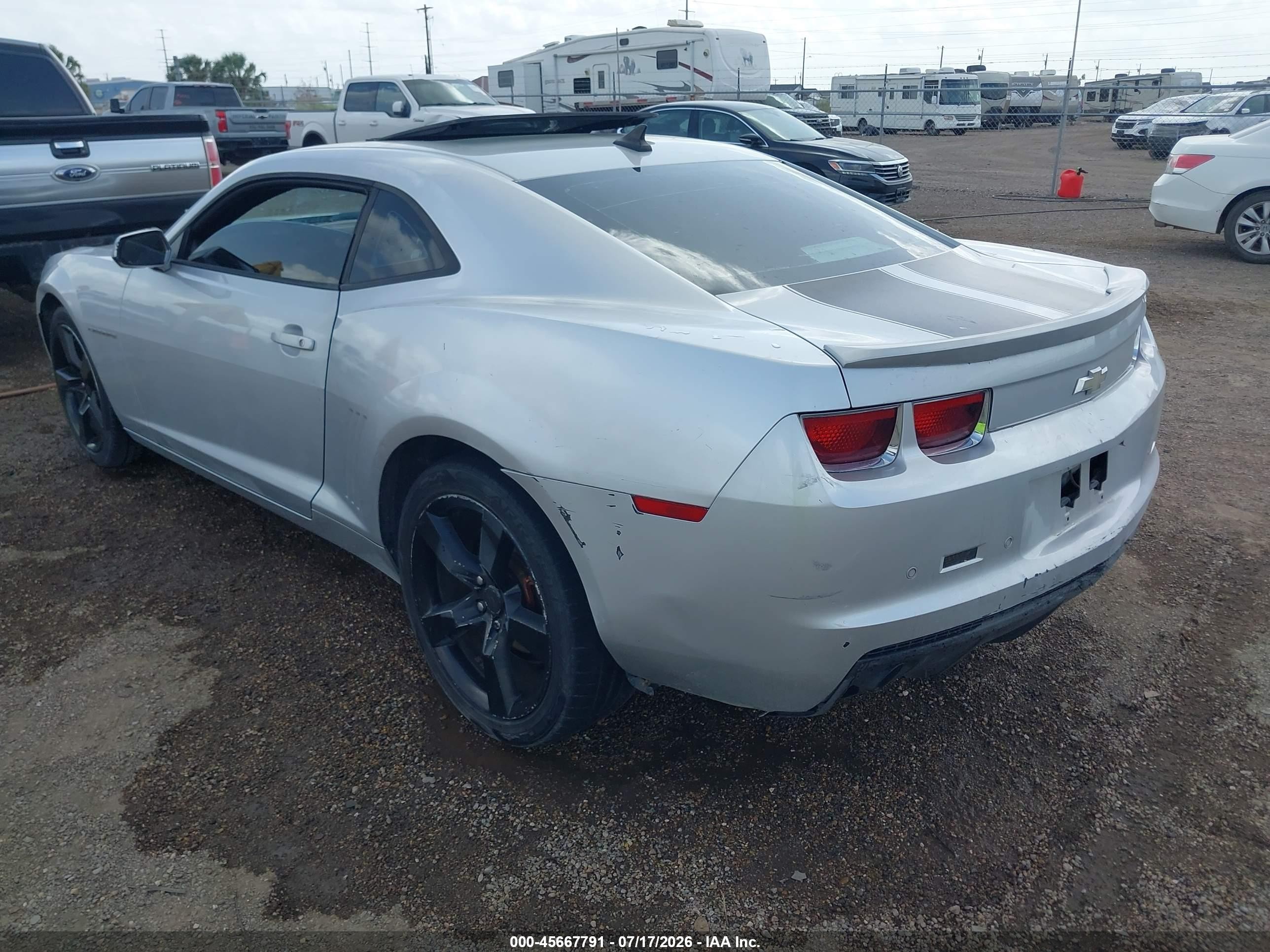 2010 Chevrolet Camaro 2lt Silver vin: 2G1FC1EV8A9187340