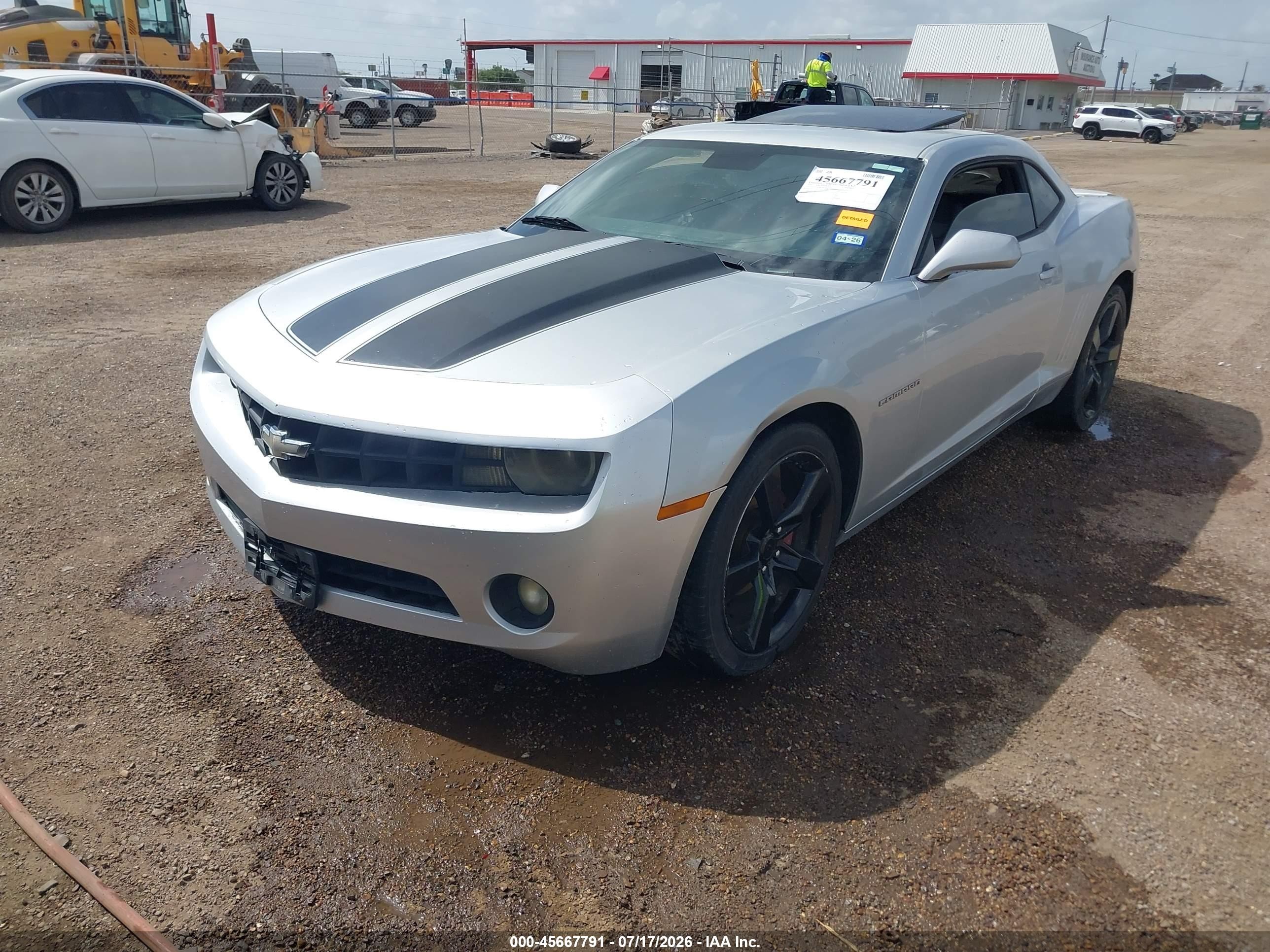 2010 Chevrolet Camaro 2lt Silver vin: 2G1FC1EV8A9187340