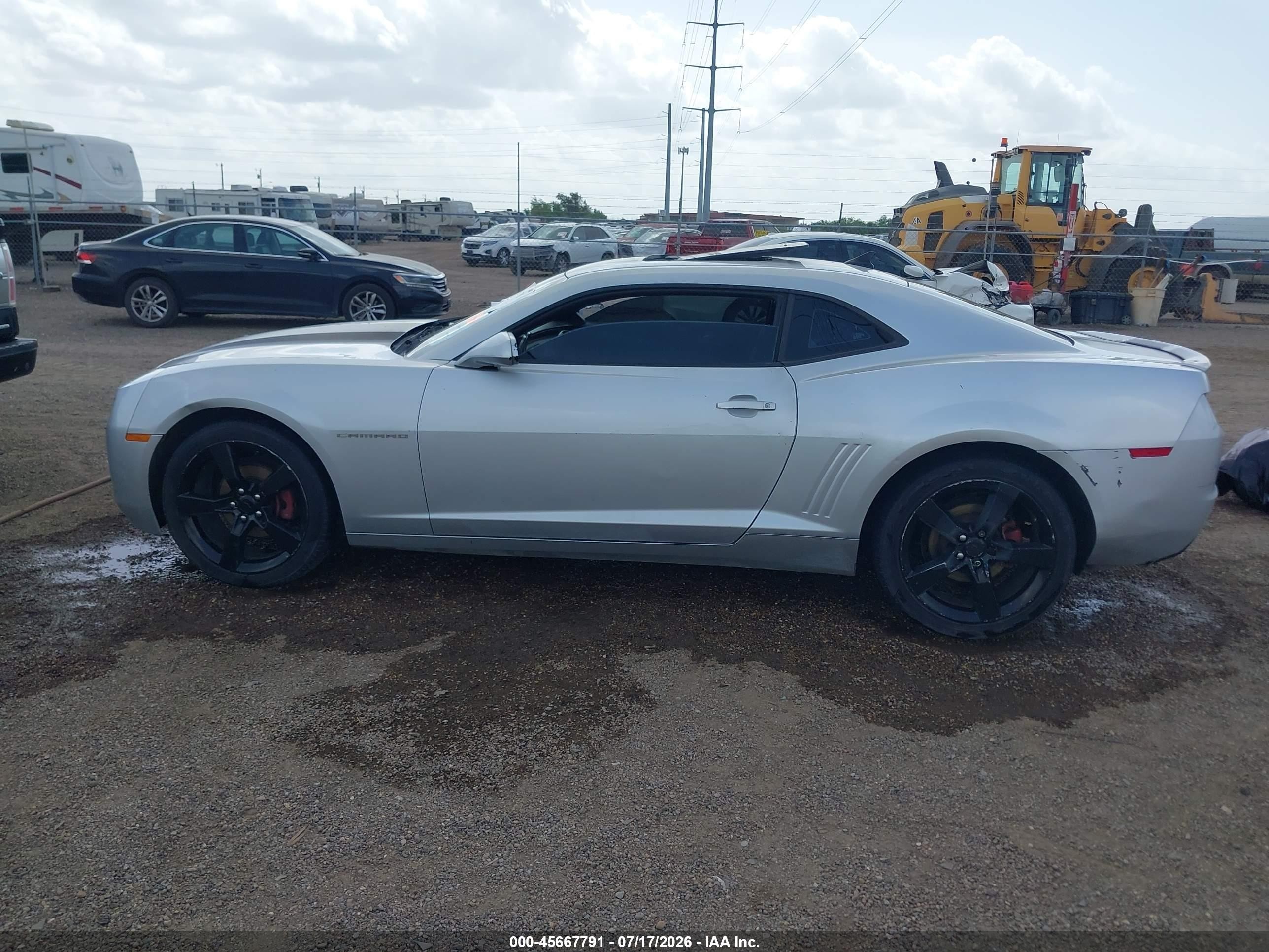 2010 Chevrolet Camaro 2lt Silver vin: 2G1FC1EV8A9187340