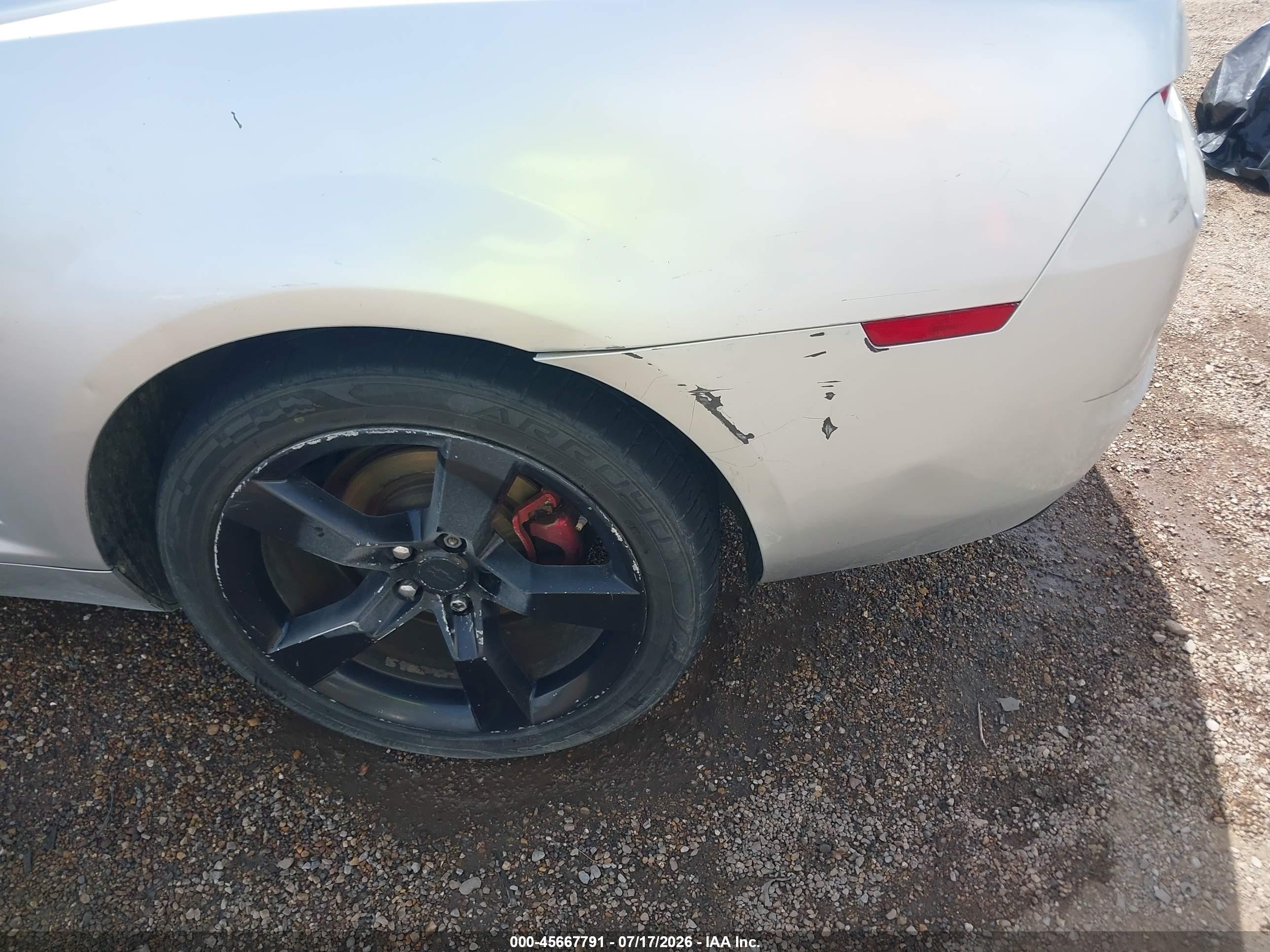 2010 Chevrolet Camaro 2lt Silver vin: 2G1FC1EV8A9187340