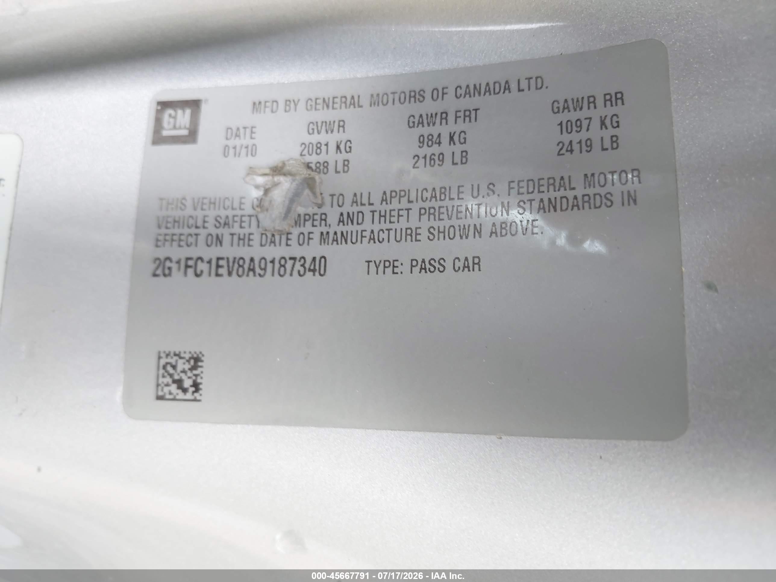 2010 Chevrolet Camaro 2lt Silver vin: 2G1FC1EV8A9187340